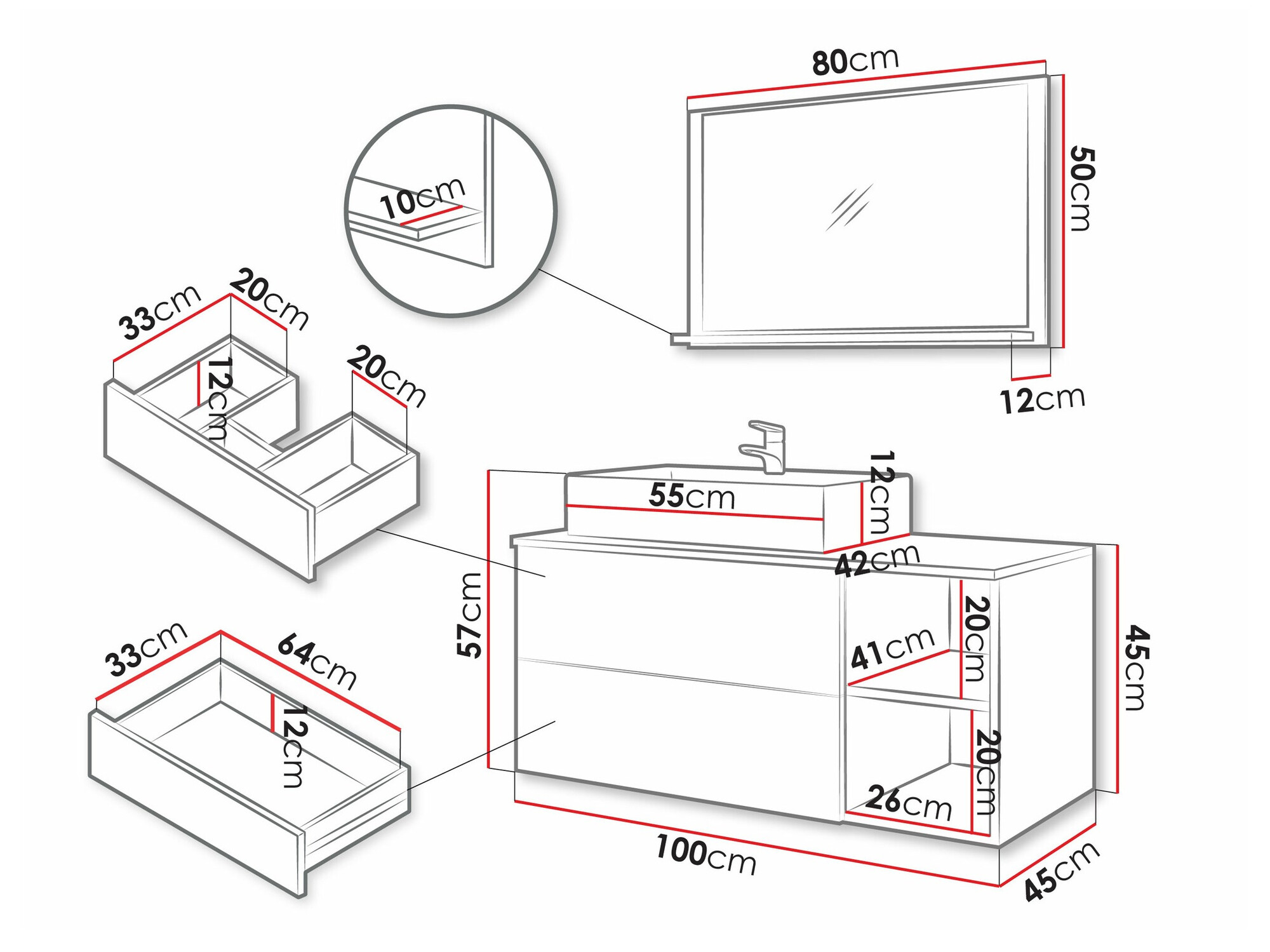 Kopalniški komplet Ophruvi 103 (Črna)
