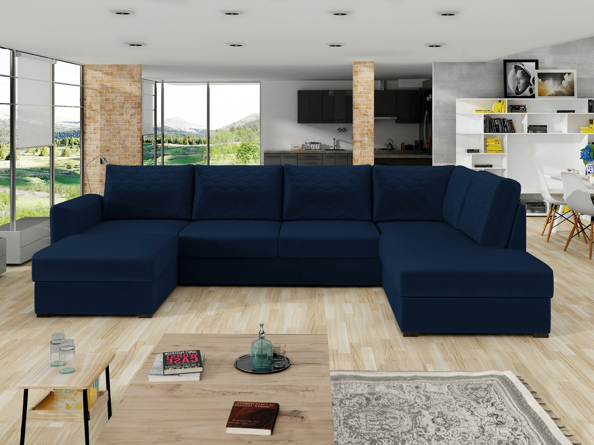 Kotna garnitura Comfivo Flumen (Magic Velvet 2216 + Magic Velvet 2216-P137)