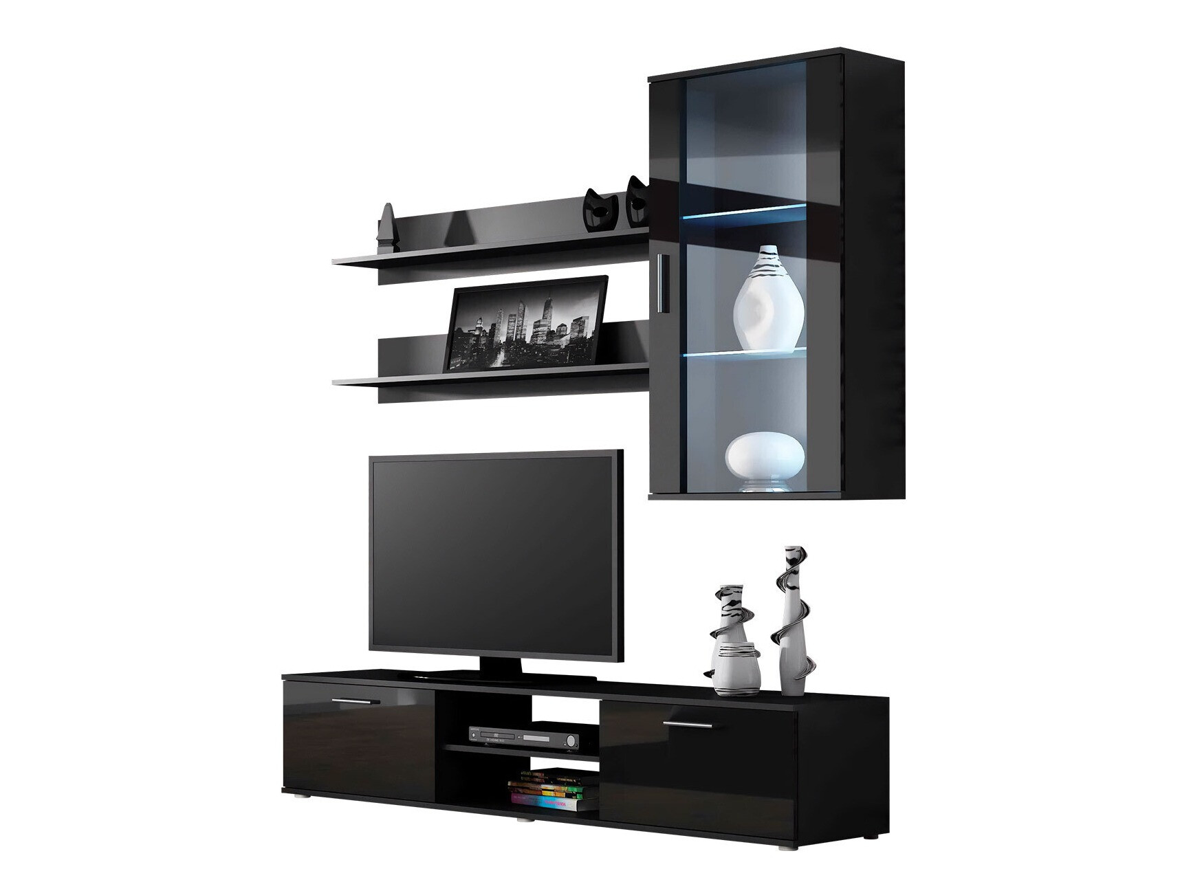 Dnevni prostor Tornola 113 (Črna + Sijaj črna)