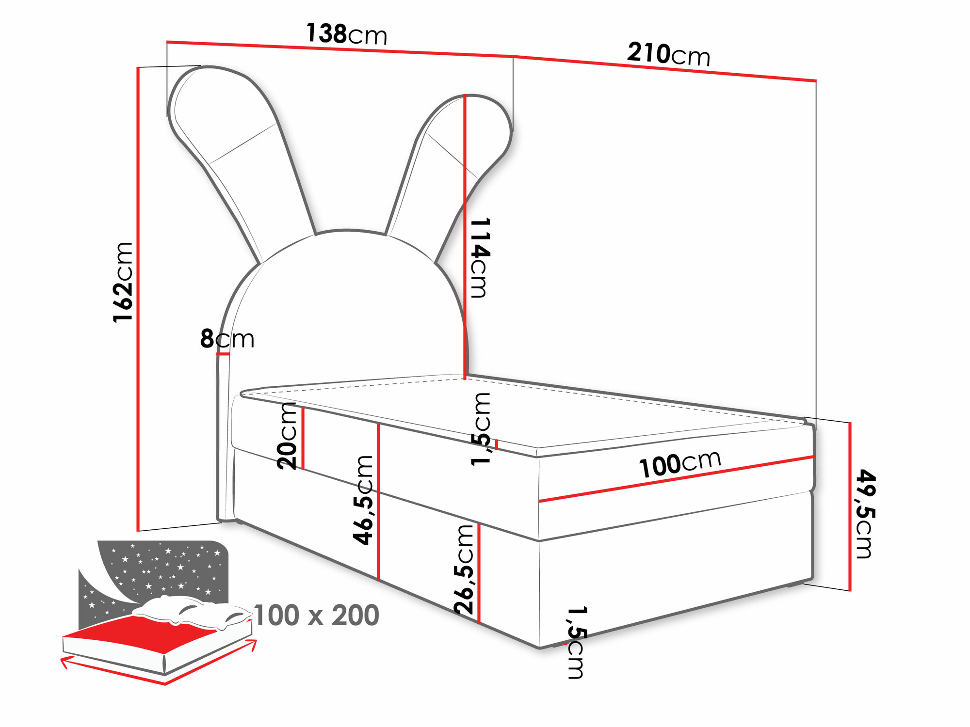 Boxspring postelja Stylus (Magic Velvet 2260)