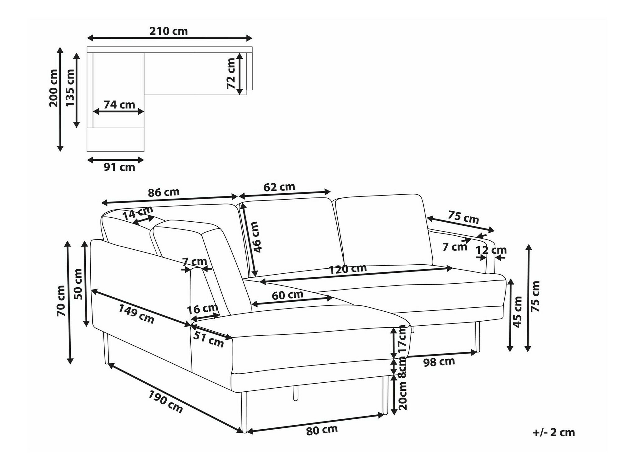 Kotna garnitura Salmono 100 (Temno zelena)