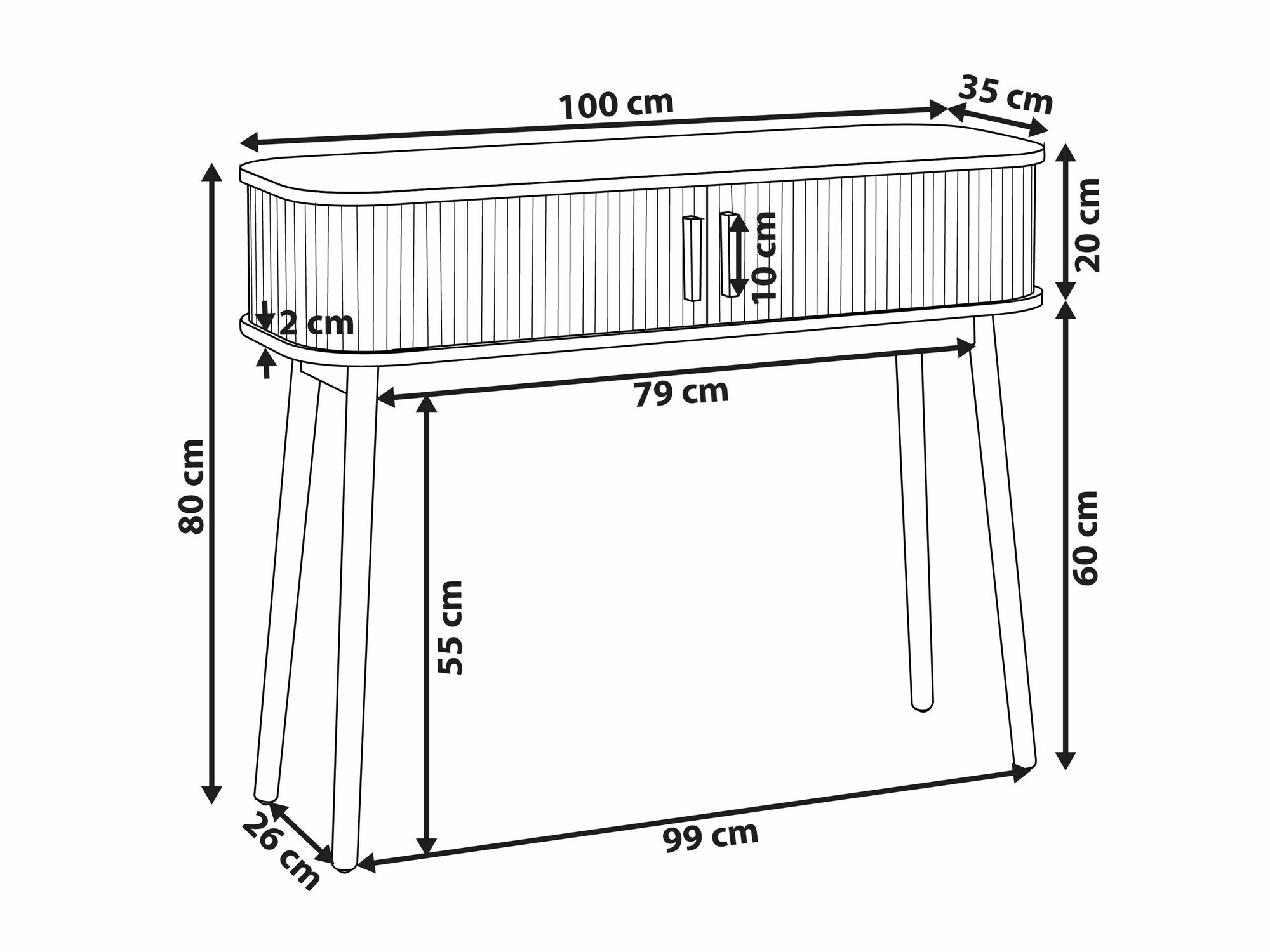 Konzolna miza Sonveli 102