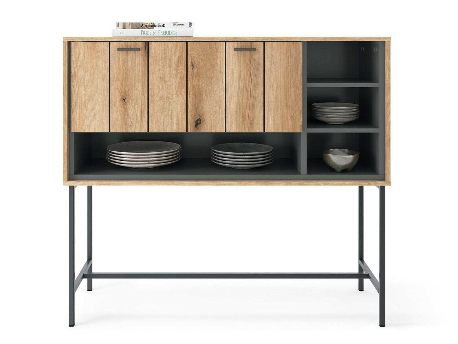 Omarica Morelmi 102 (Antracit + Hrast)