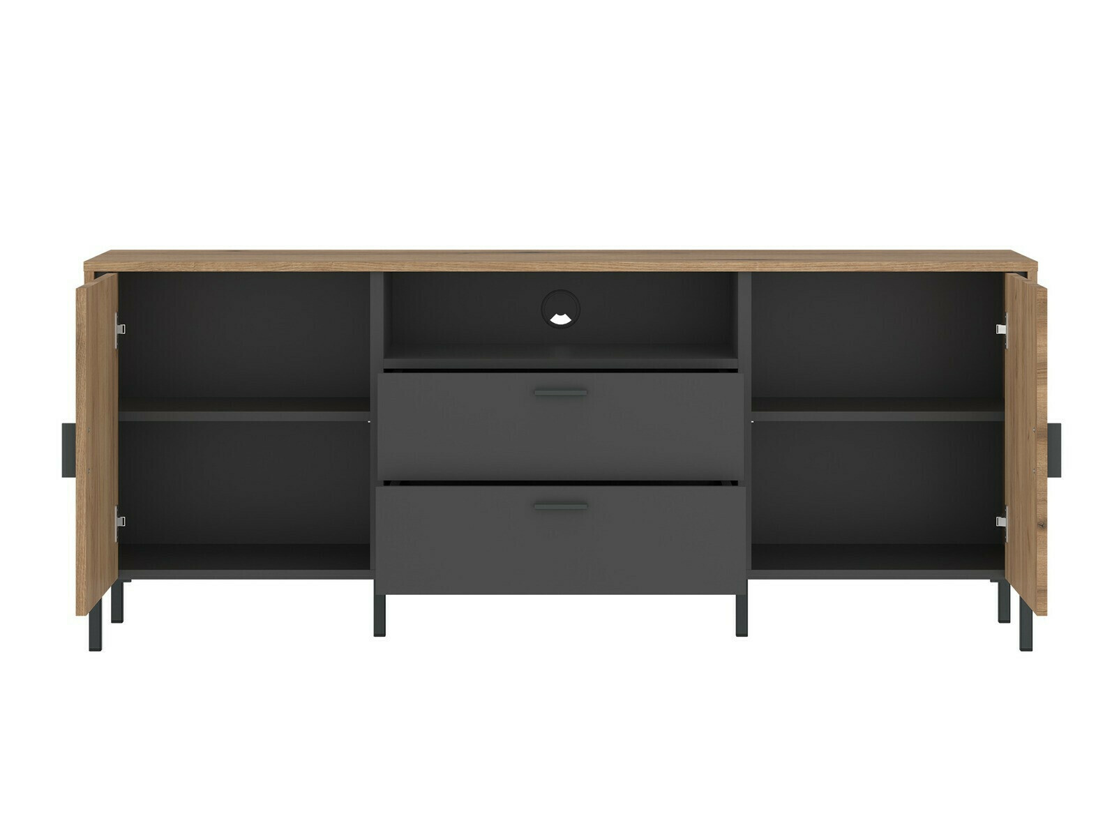 TV-omarica Morelmi 100 (Antracit + Hrast)