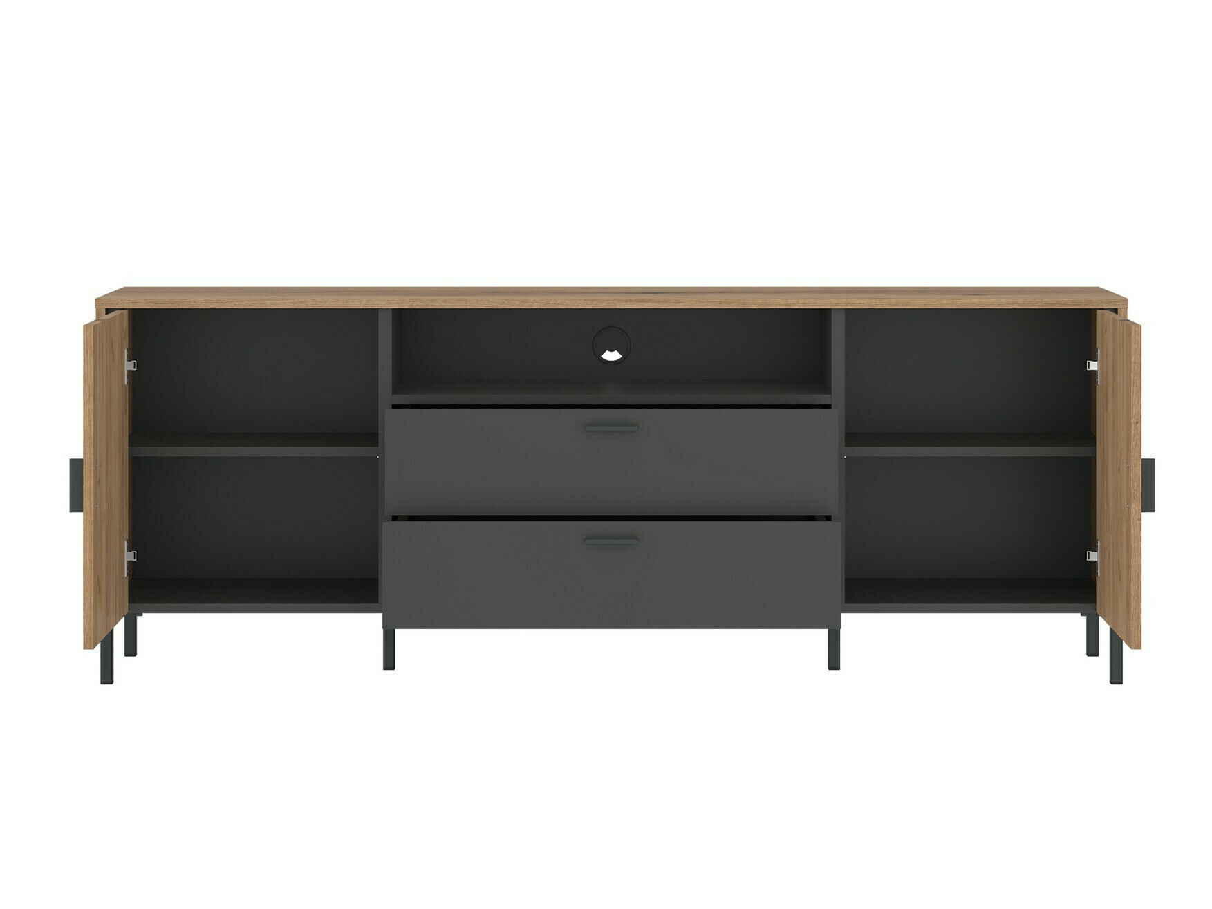 TV-omarica Morelmi 101 (Antracit + Hrast)