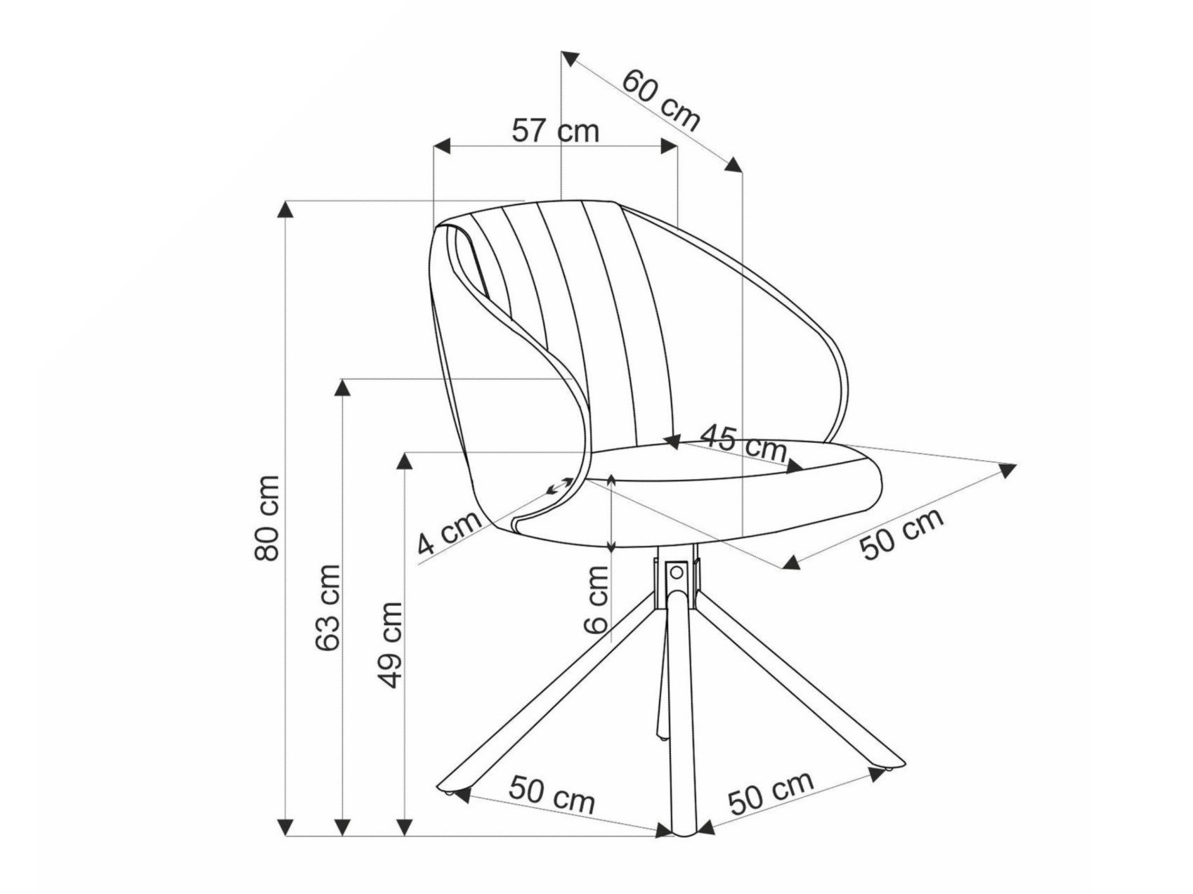 Stol Houston 1871 (Svetla oljka)