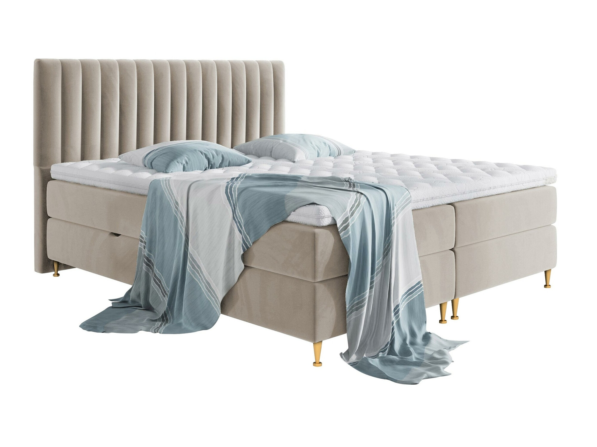 Boxspring postelja ComfiDream 156 (Fresh 01)