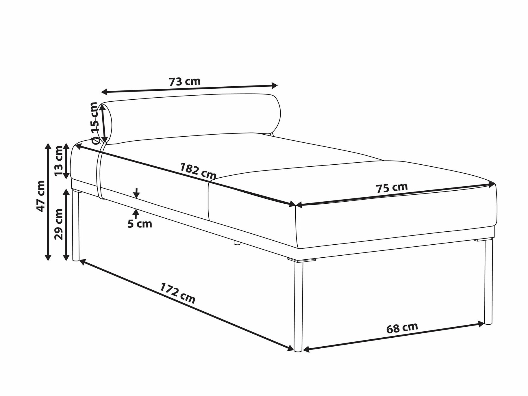 Počivalnik Berwyn 2204 (Bež + Rjava)