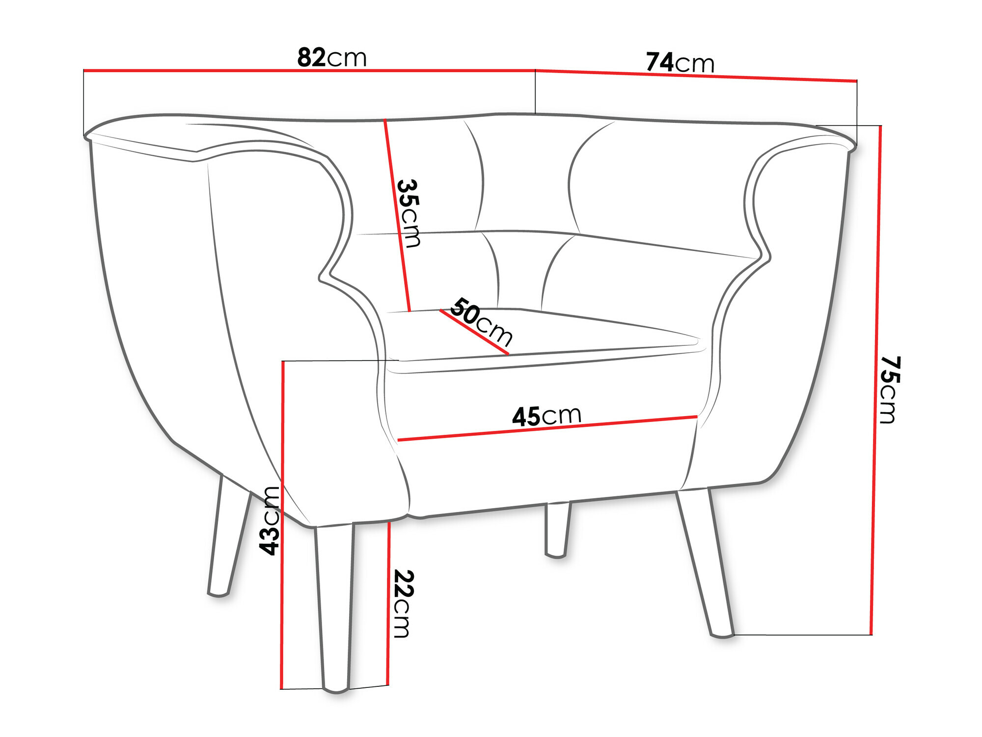 Fotelj Glenview 102 (Kronos 14)