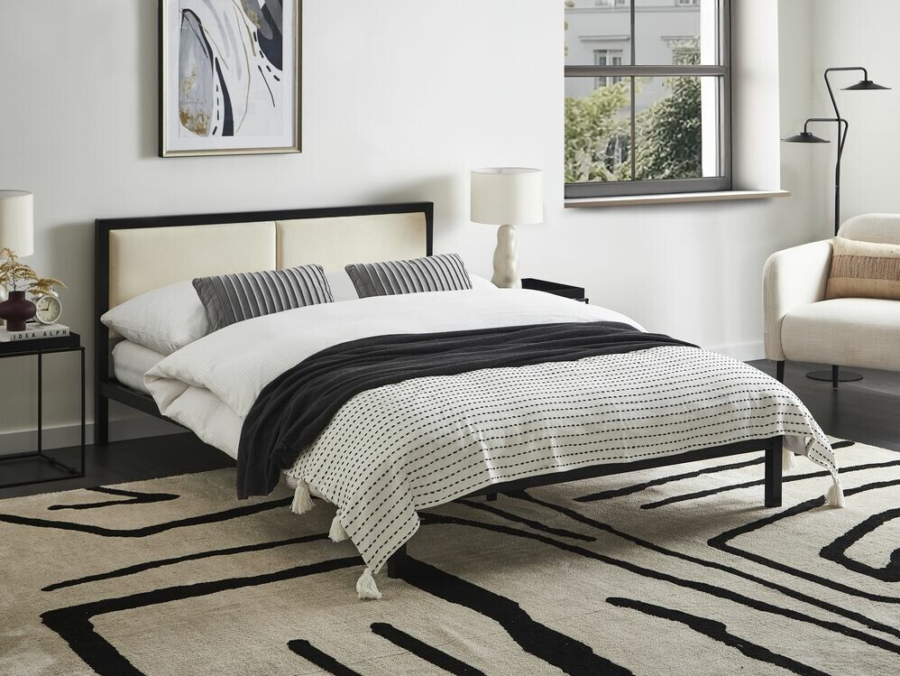 Postelja Berwyn 760 (Črna + Bež)