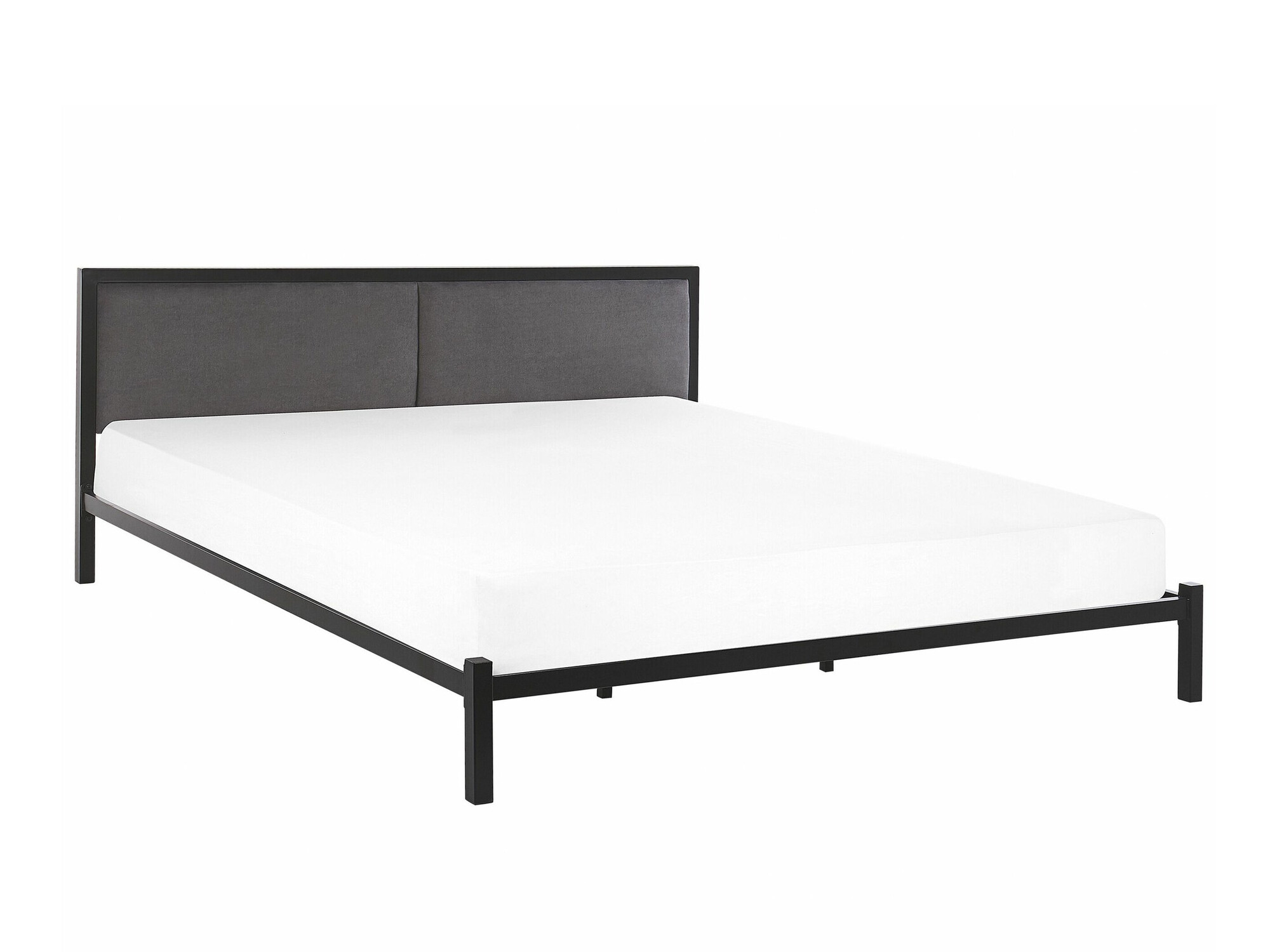 Postelja Berwyn 760 (Črna + Siva)