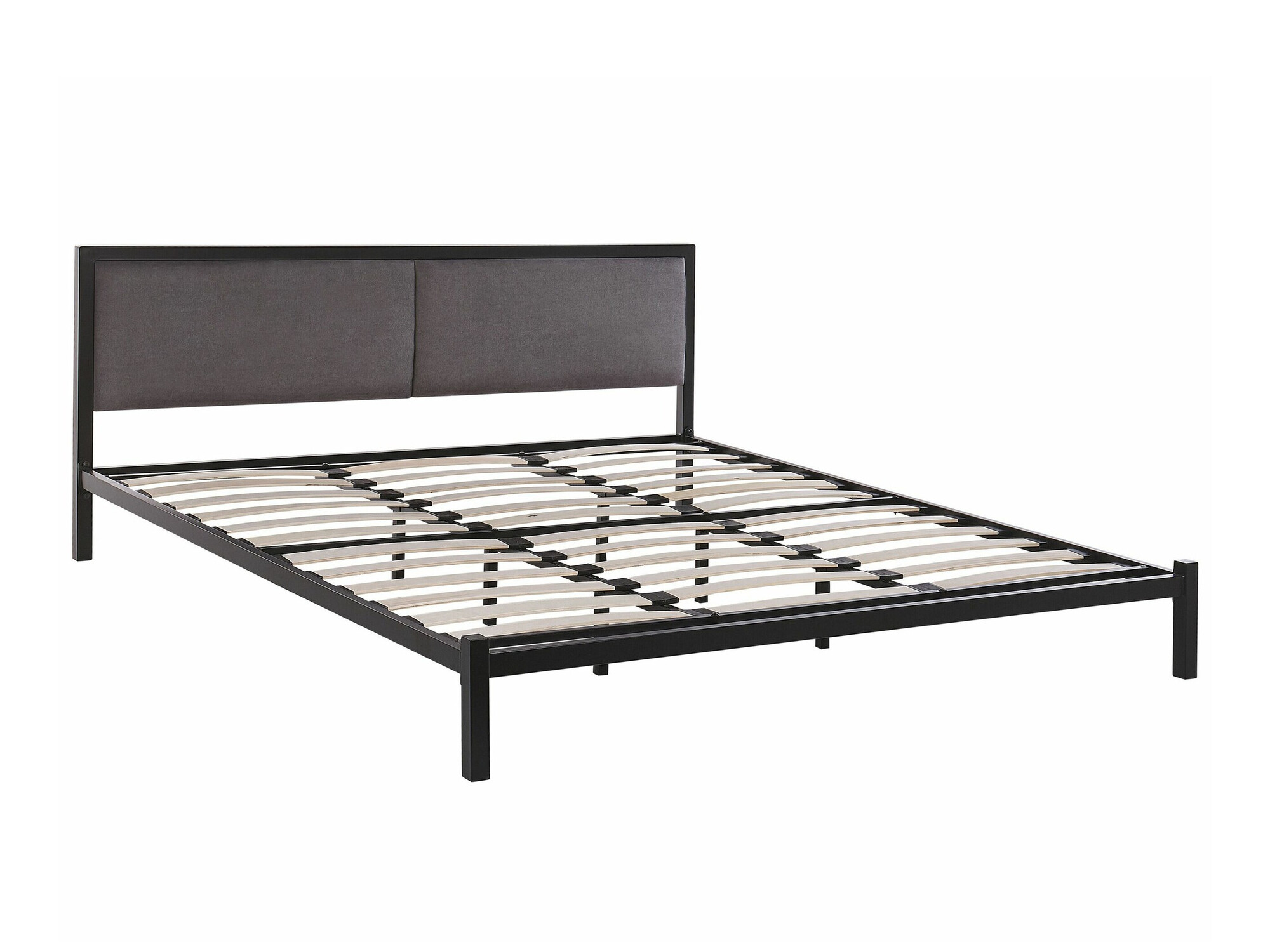 Postelja Berwyn 760 (Črna + Siva)