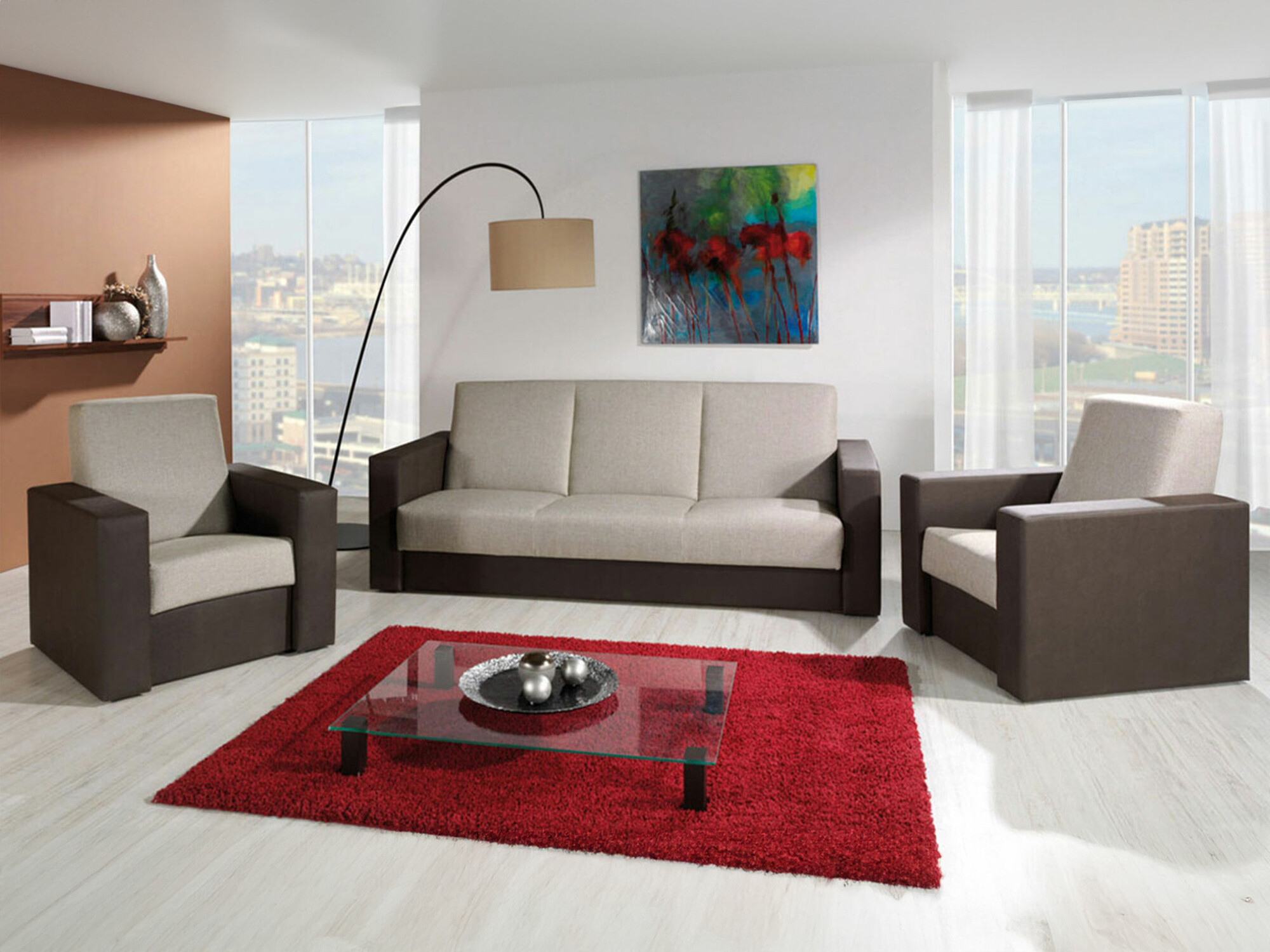 Raztegljiv kavč Providence 169 (Soft 066 + Kreta 05)