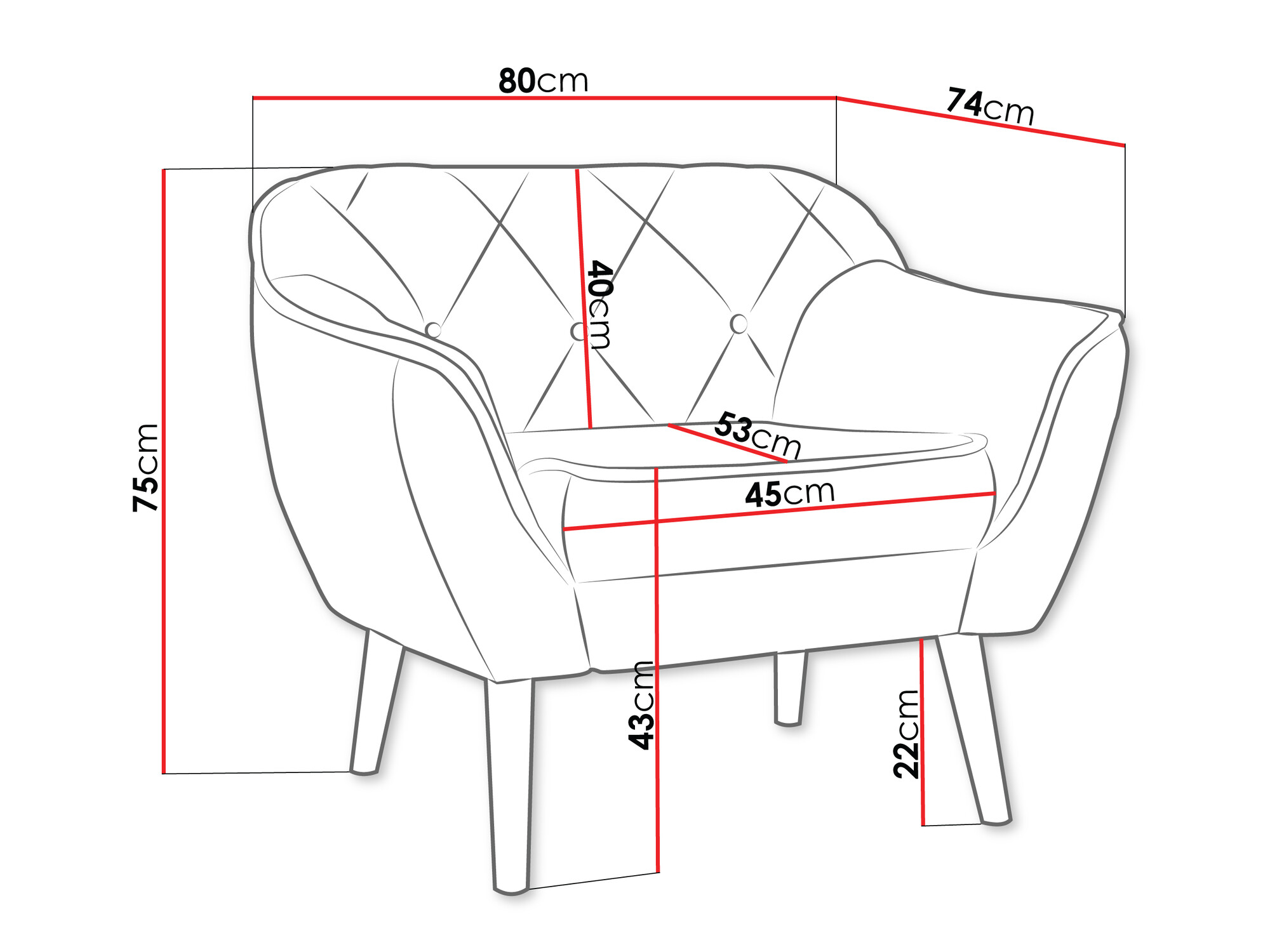 Fotelj Glenview 108 (Paros 05)