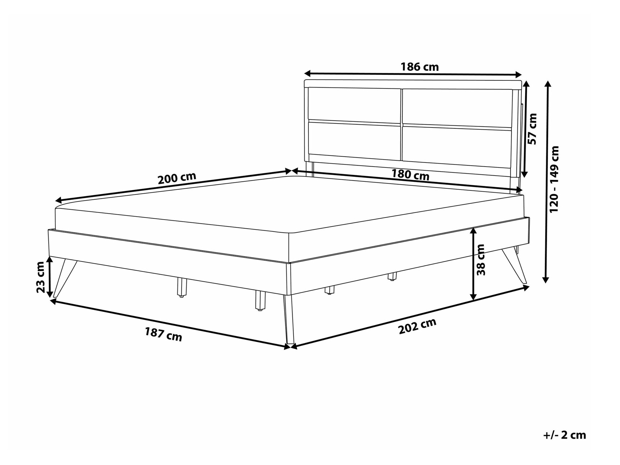 Postelja Berwyn 772 (Bež + Temen les)