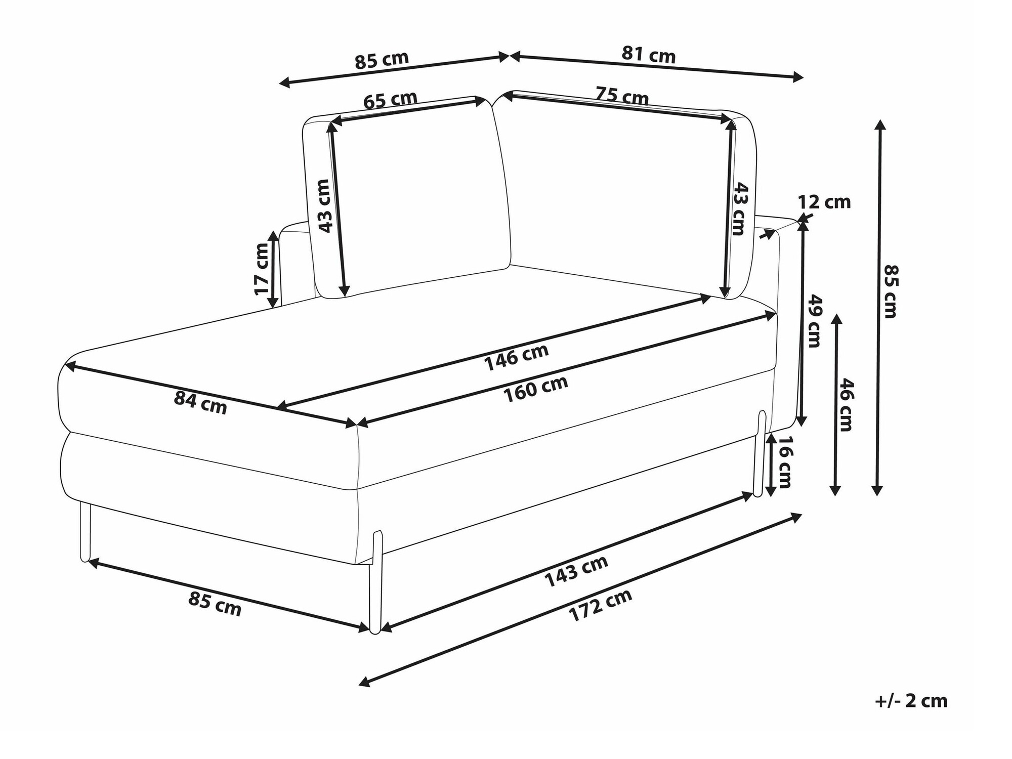 Počivalnik Berwyn 2212 (Bež)