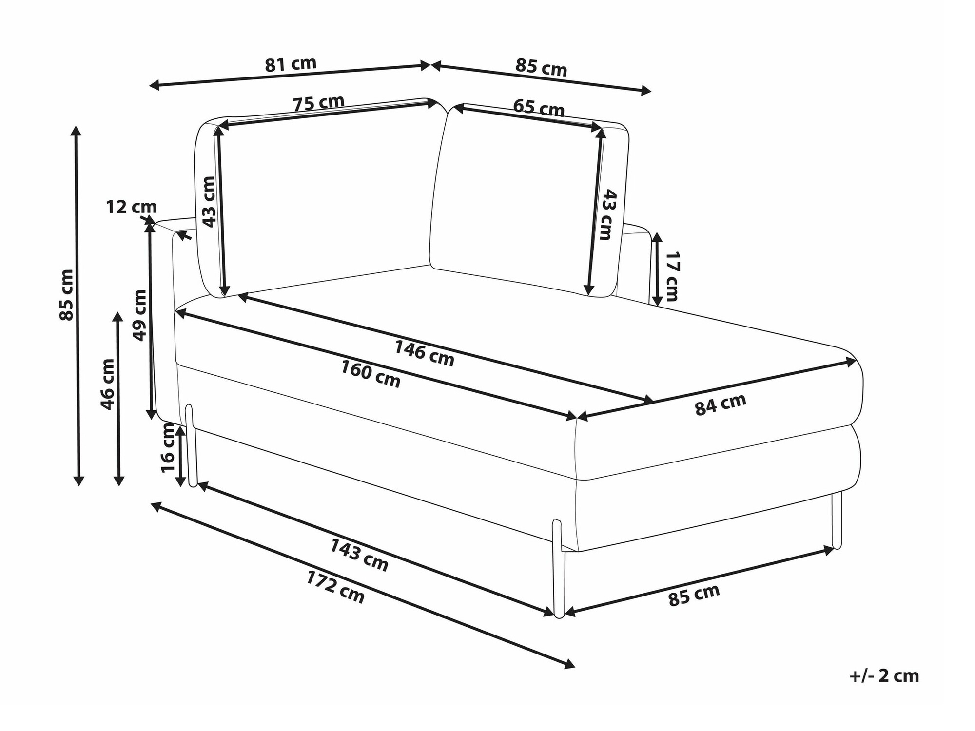 Počivalnik Berwyn 2212 (Rjava)