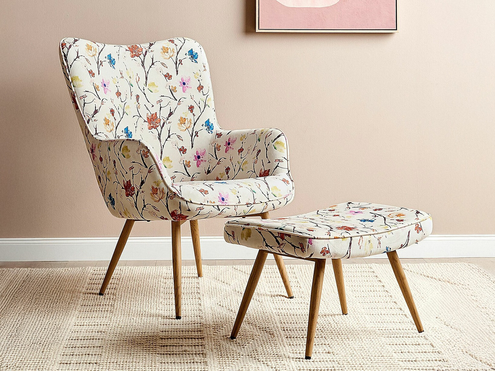 Fotelj Berwyn 2048 (Cvetlični vzorec)