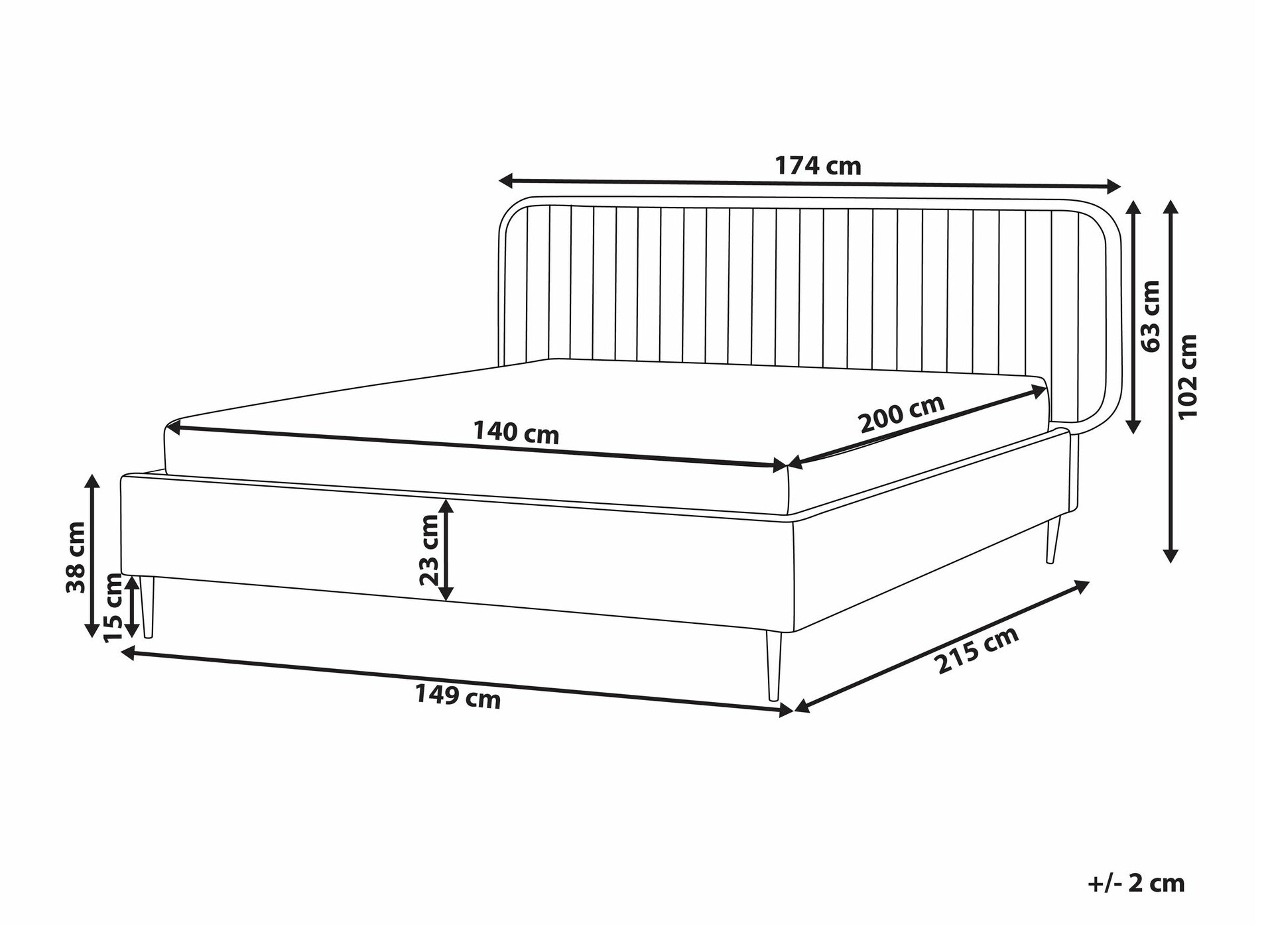 Postelja Berwyn 2213 (Bež)