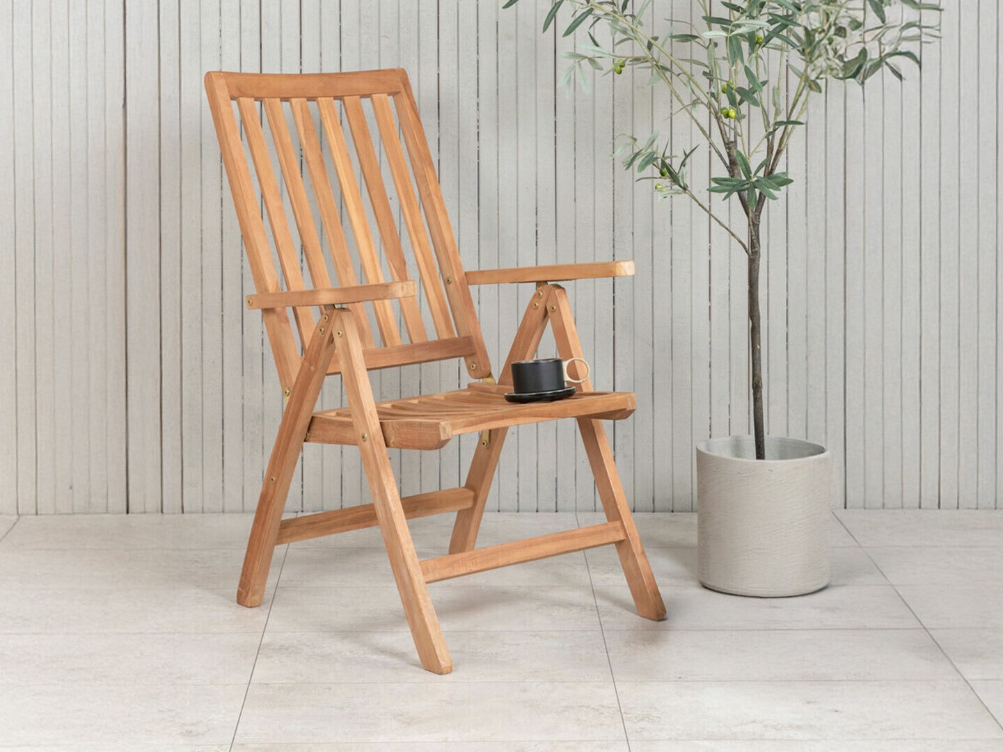 Vrtni stol Nunova 115 (Svetlo rjava)