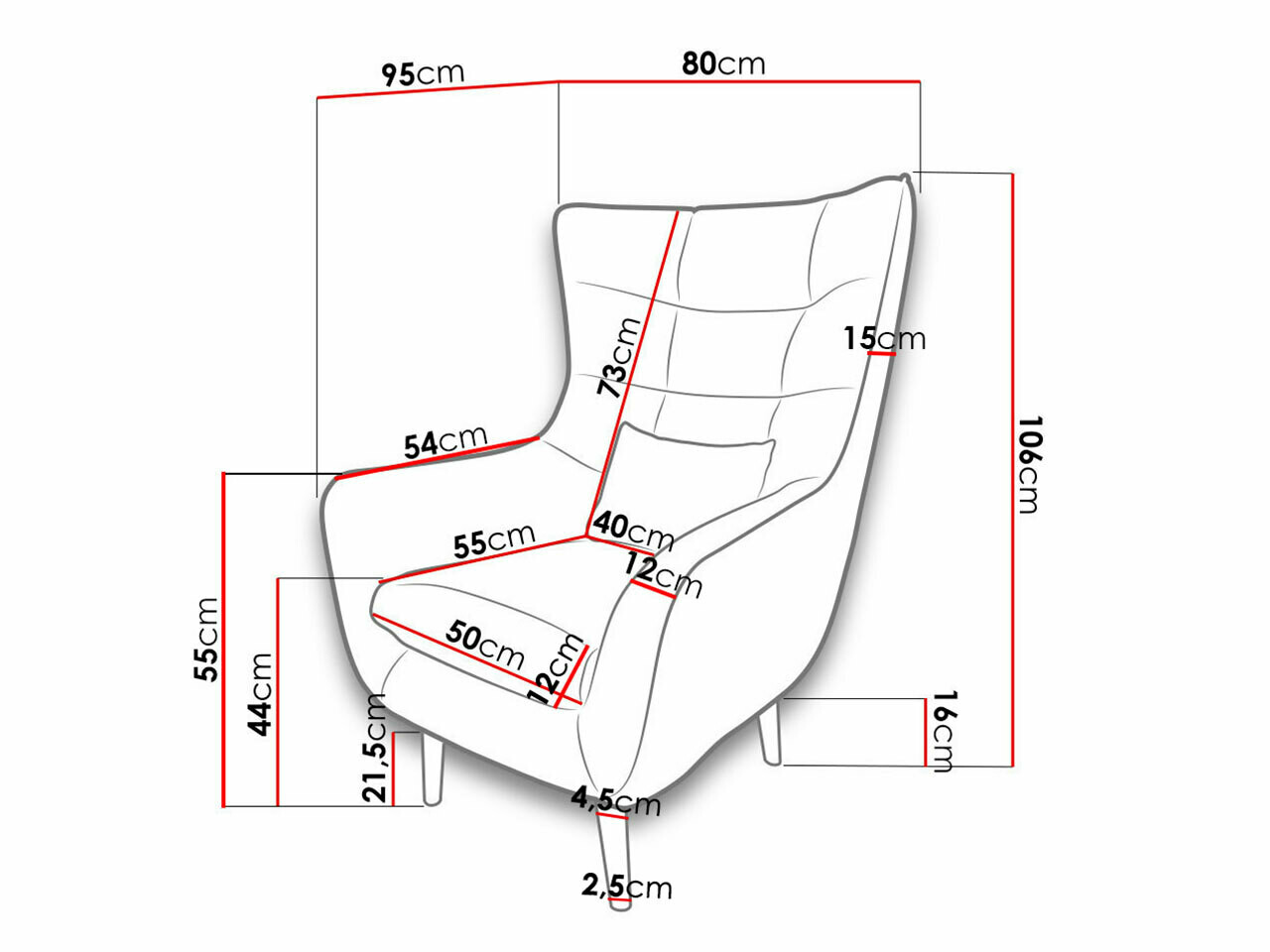 Fotelj Comfivo Ulmus (Kronos 09)