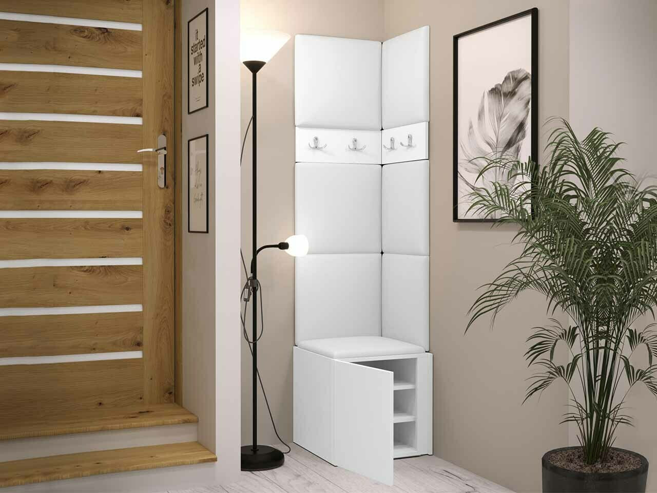 Komplet za predsobo Hartford 347 (Artisan hrast + Črna)