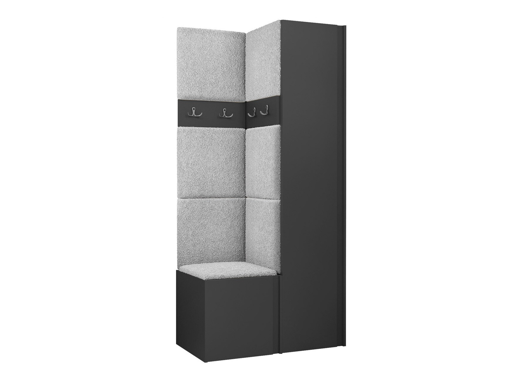 Komplet za predsobo Hartford 348 (Grafit)