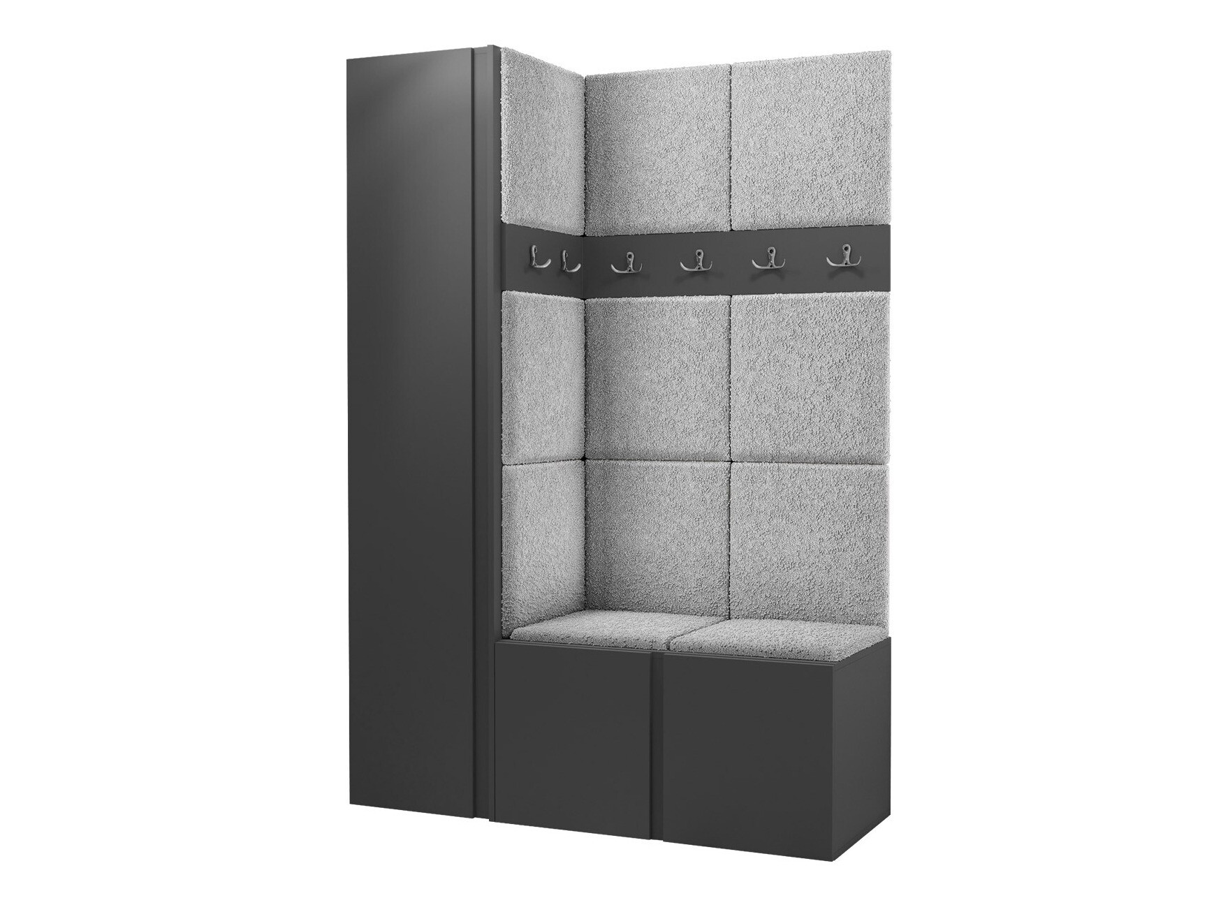 Komplet za predsobo Hartford 471 (Grafit)