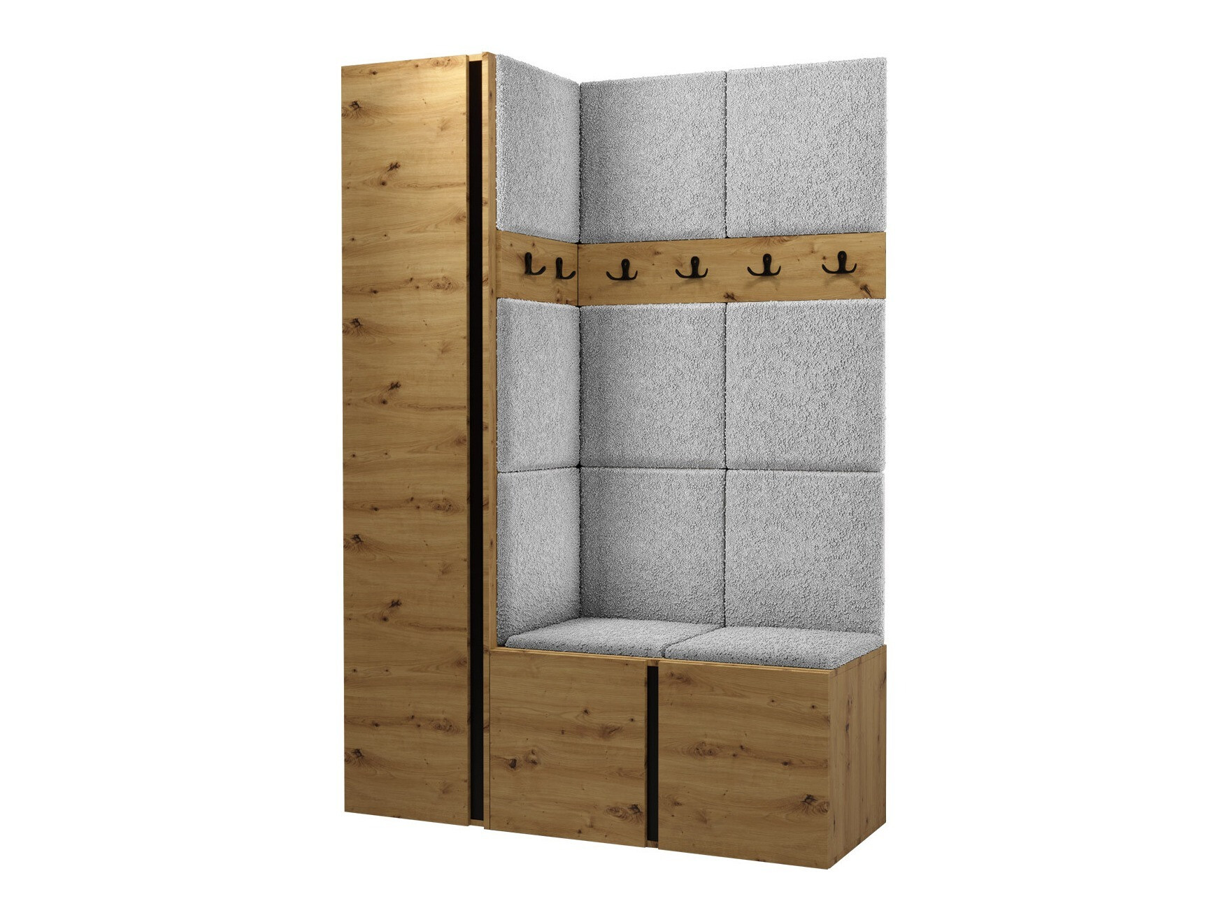 Komplet za predsobo Pinis IX (Artisan hrast)