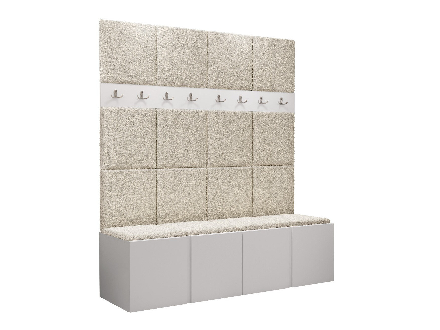 Komplet za predsobo Pinis V (Bela)