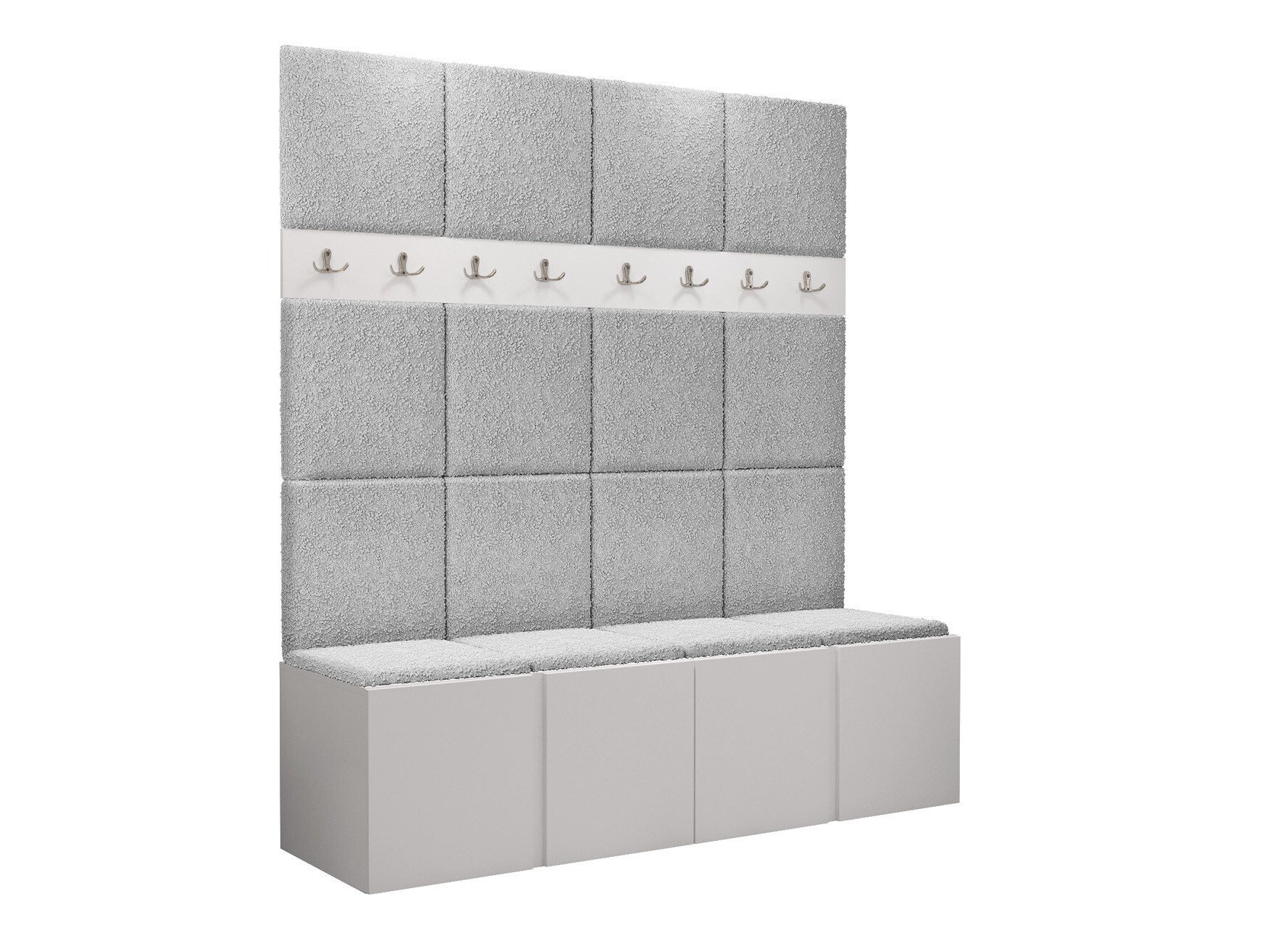 Komplet za predsobo Pinis V (Bela)