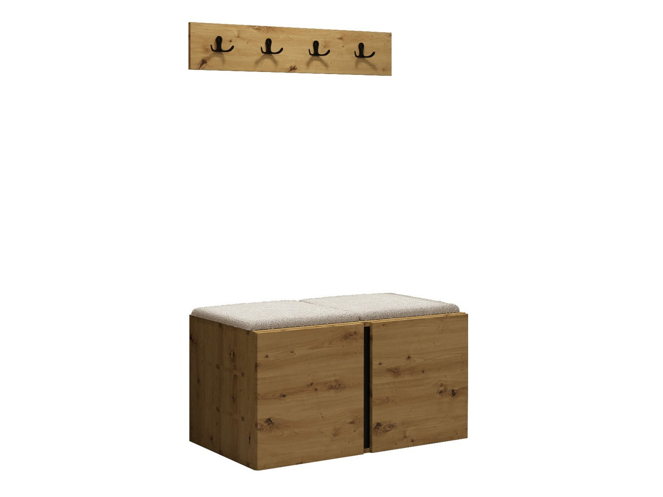 Komplet za predsobo Pinis VI (Artisan hrast)