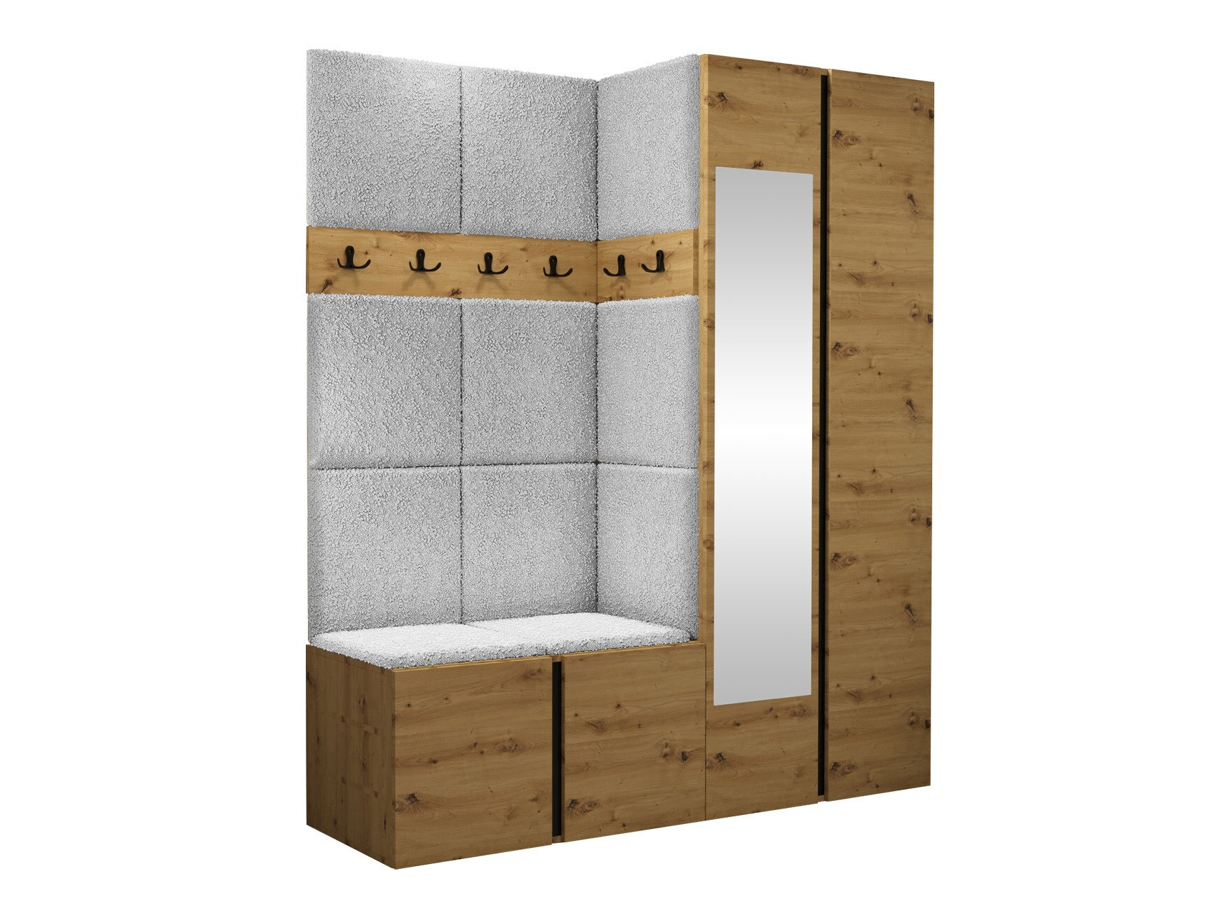 Komplet za predsobo Pinis X (Artisan hrast)