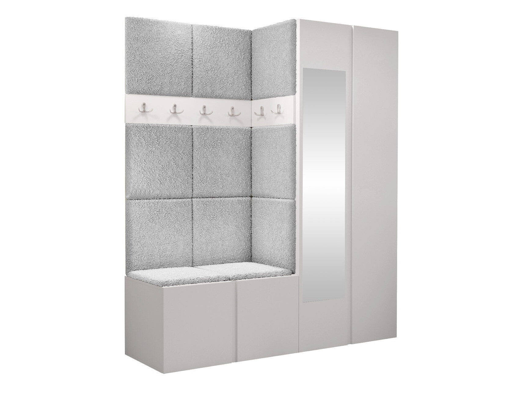 Komplet za predsobo Pinis X (Bela)