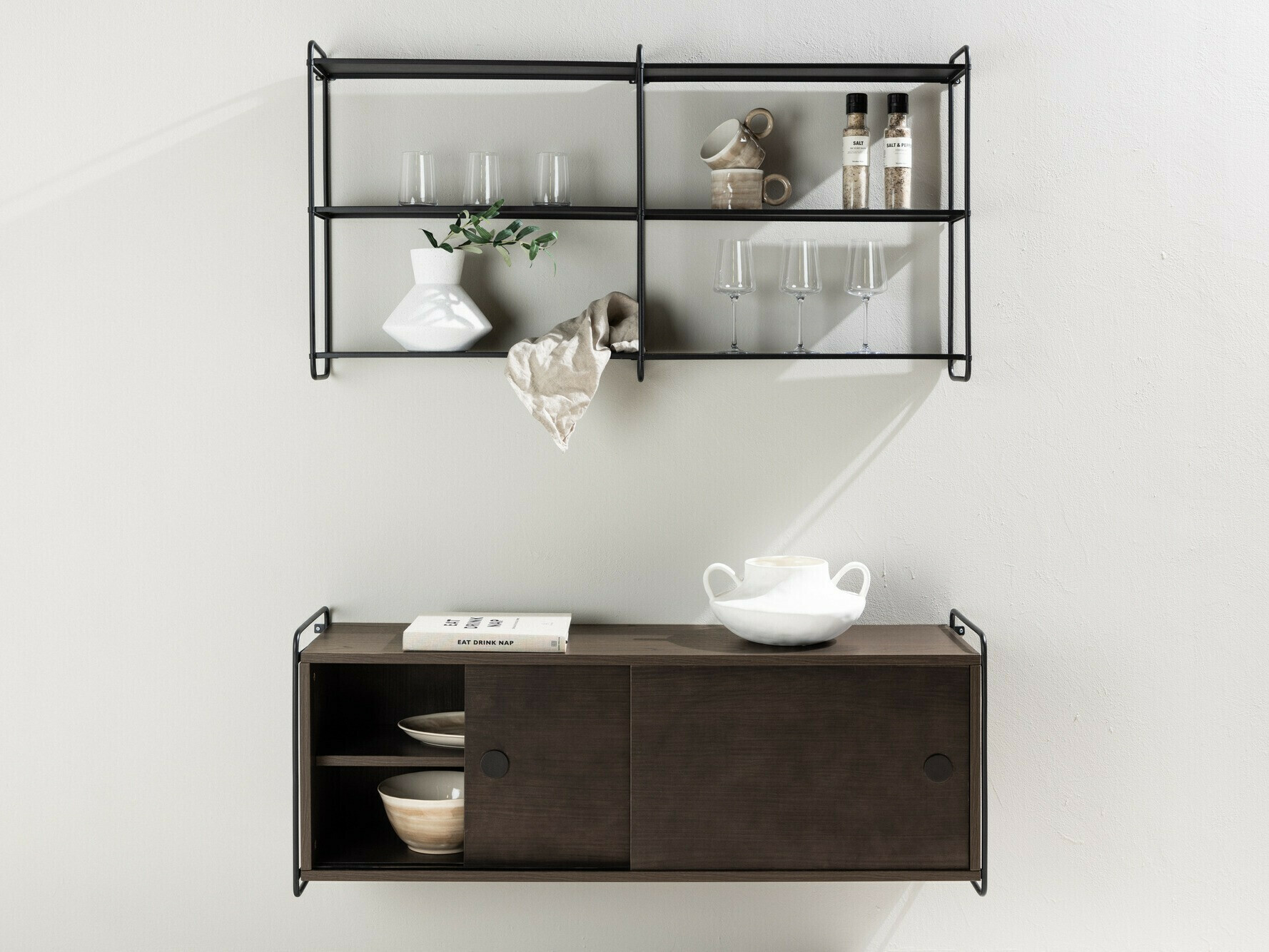 Stenska omarica Dallas 4530 (Rjava)