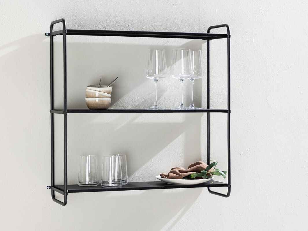 Stenska polica Dallas 4550 (Črna)