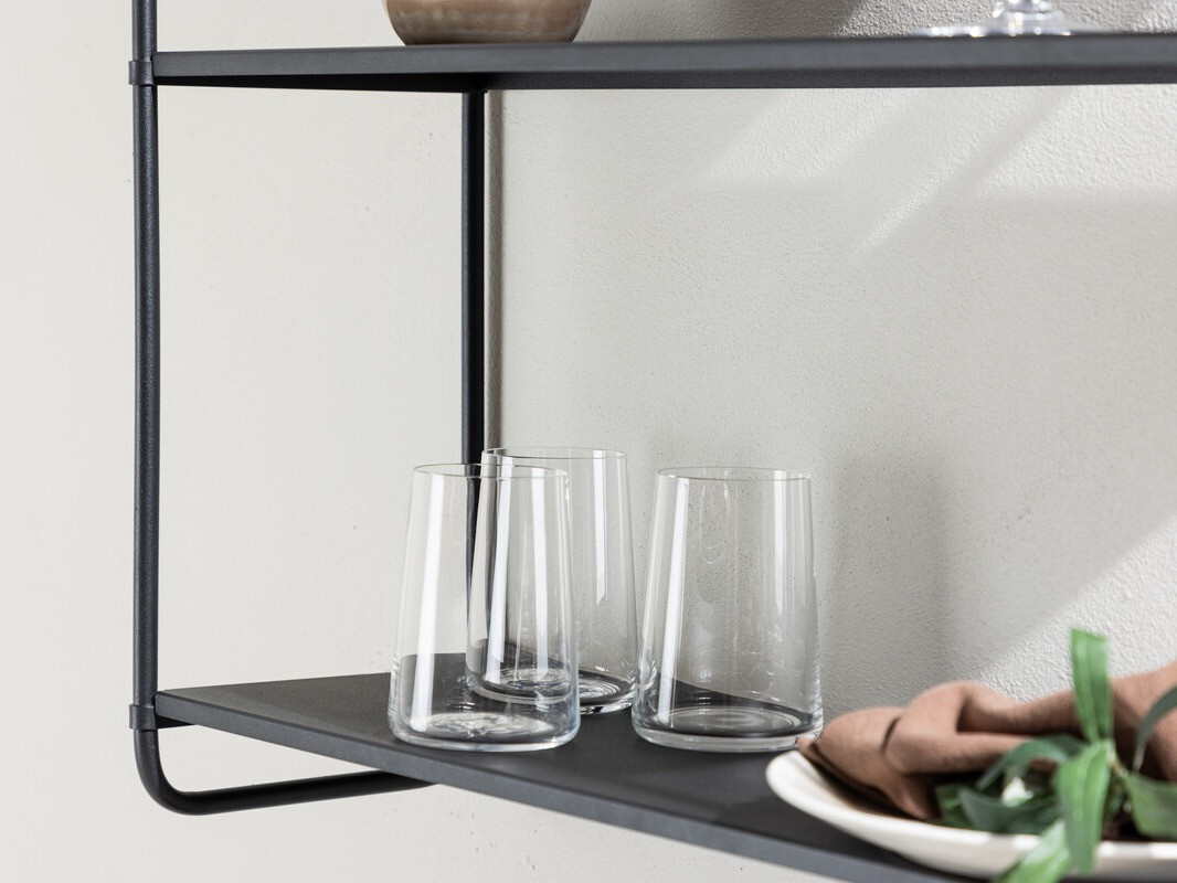 Stenska polica Dallas 4550 (Črna)