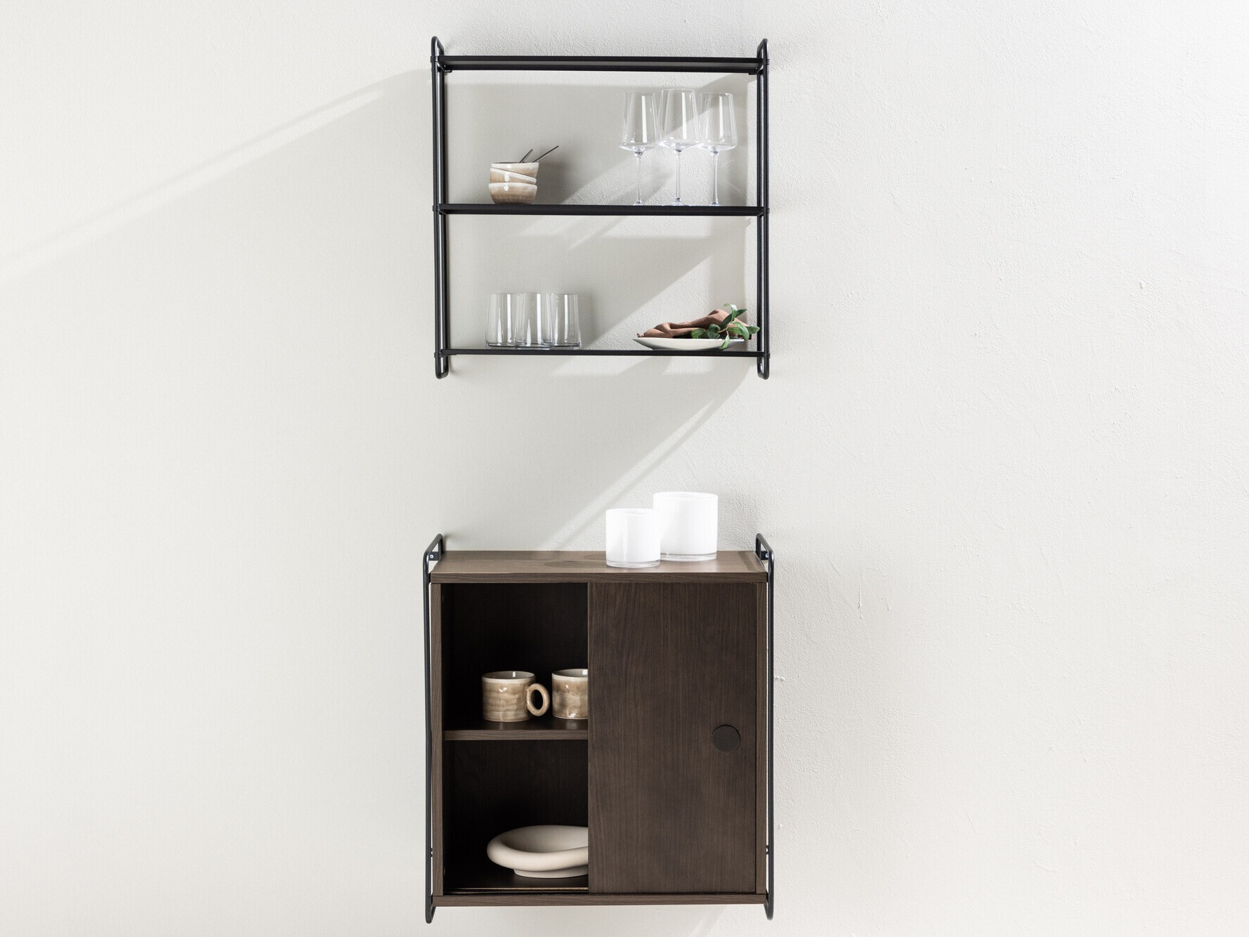 Stenska polica Dallas 4550 (Črna)