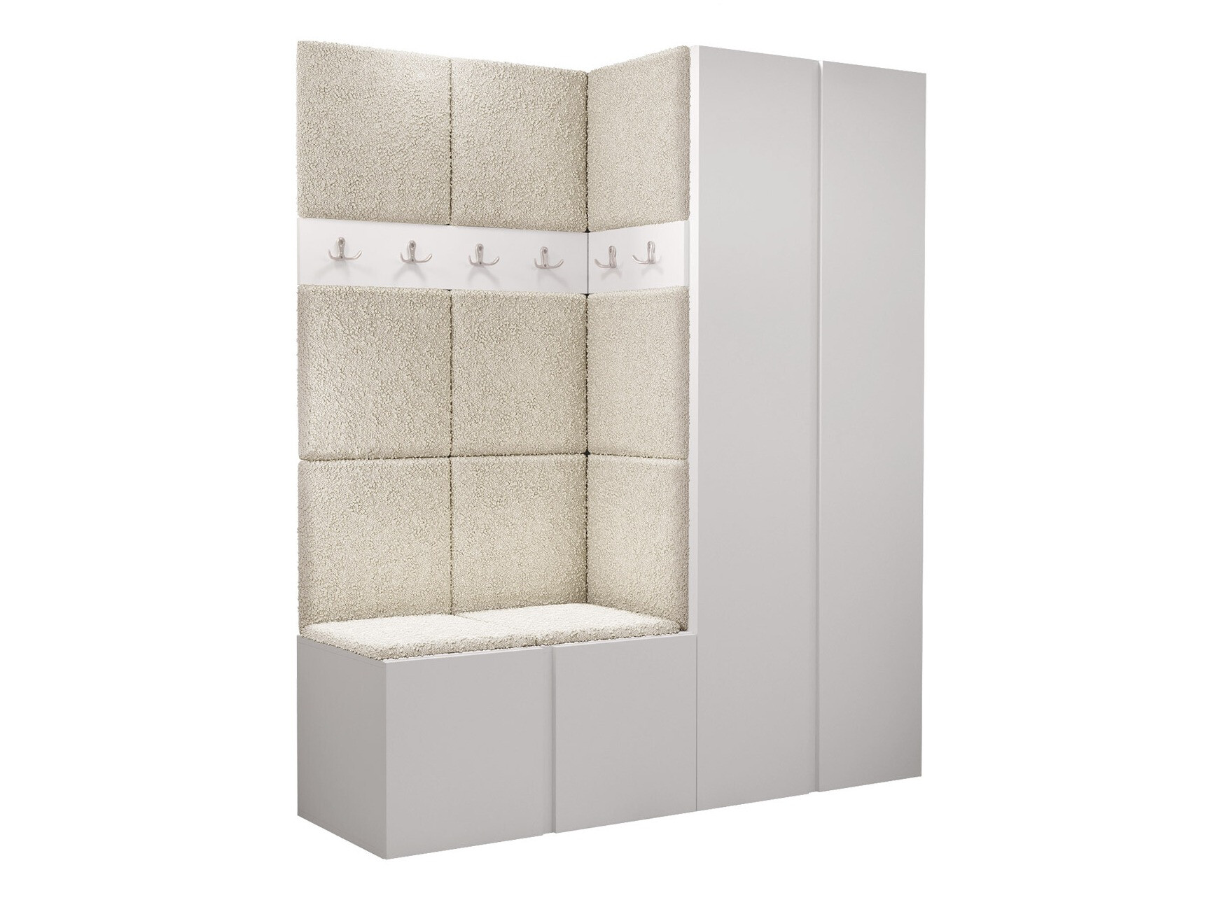 Komplet za predsobo Hartford 266 (Bela)