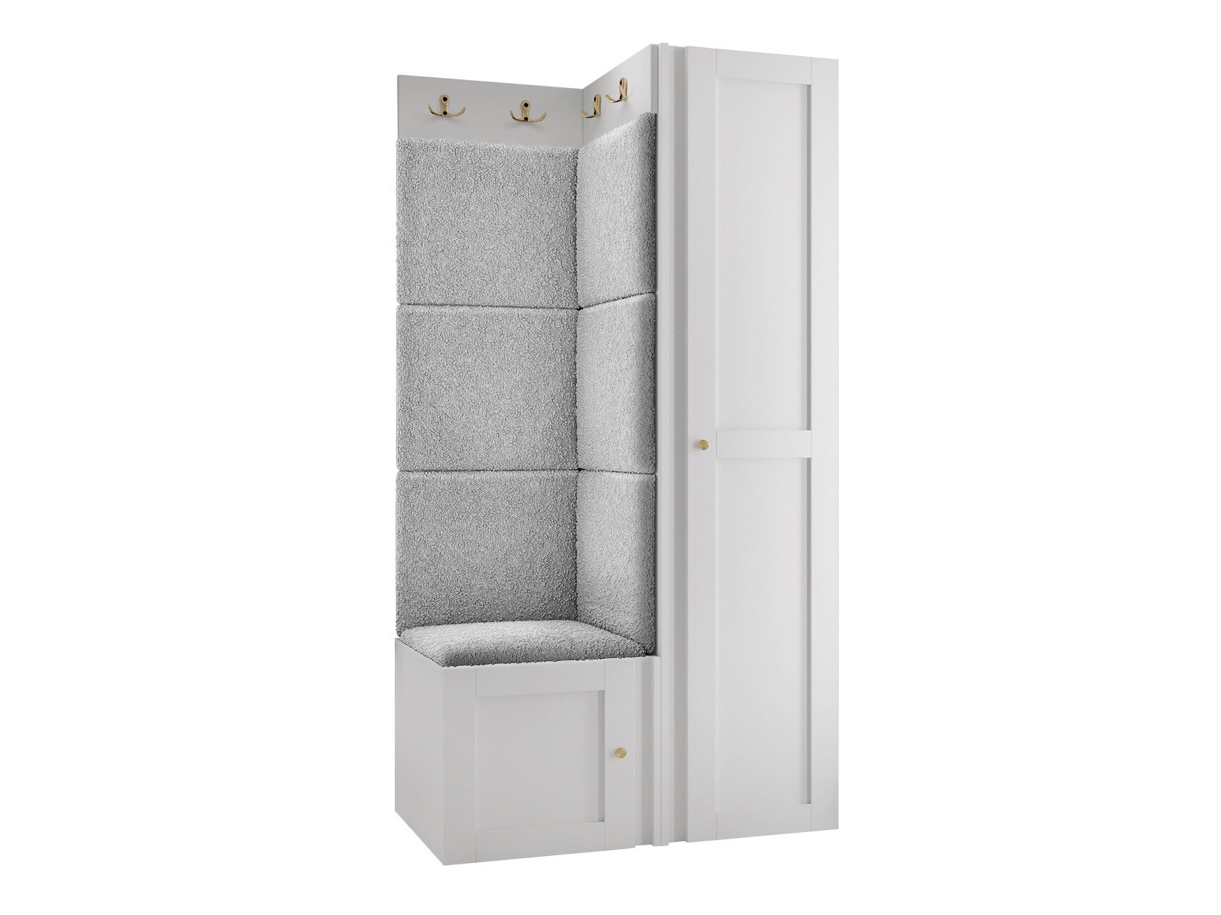 Komplet za predsobo Hartford 381 (Bela)