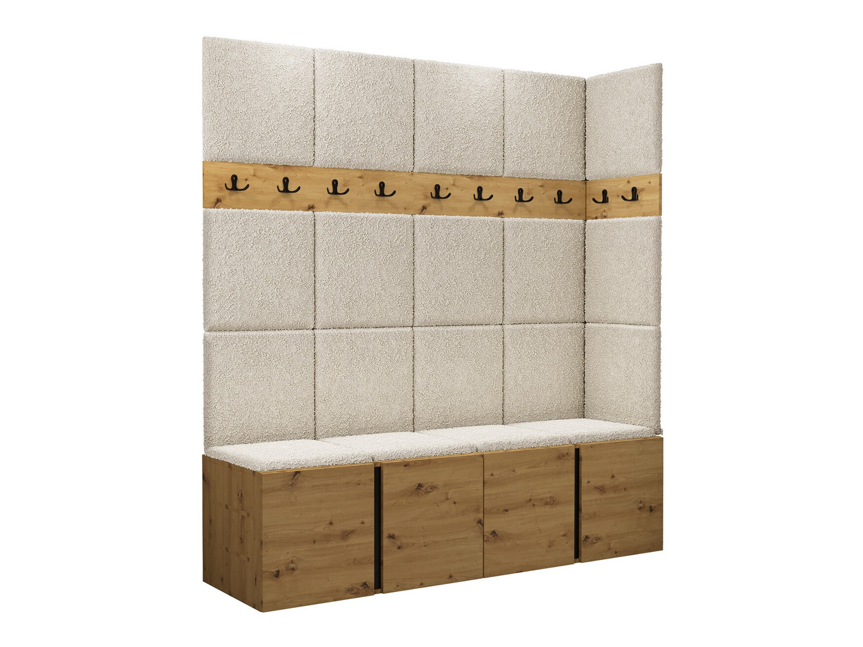 Komplet za predsobo Pinis II (Artisan hrast)