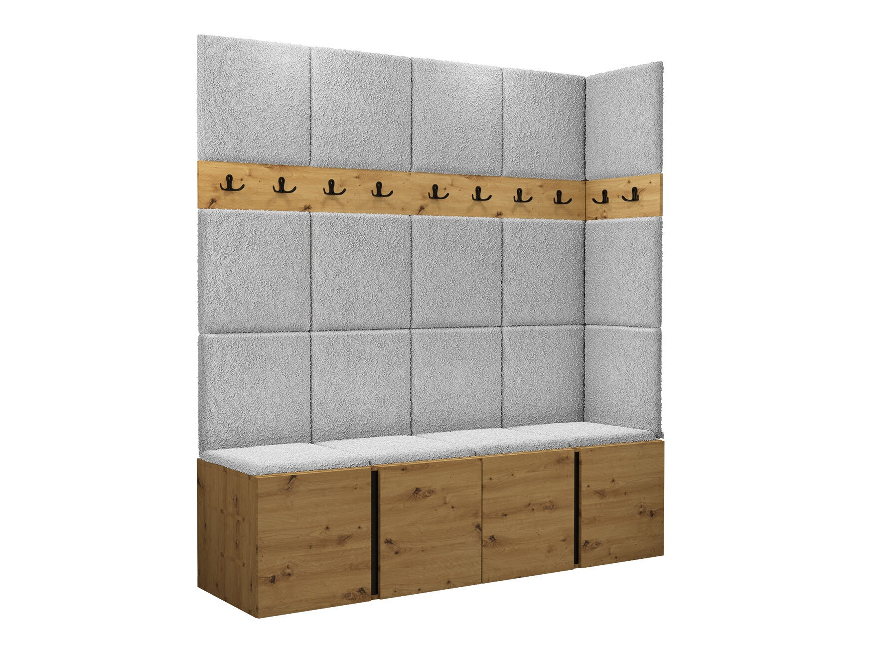 Komplet za predsobo Pinis II (Artisan hrast)