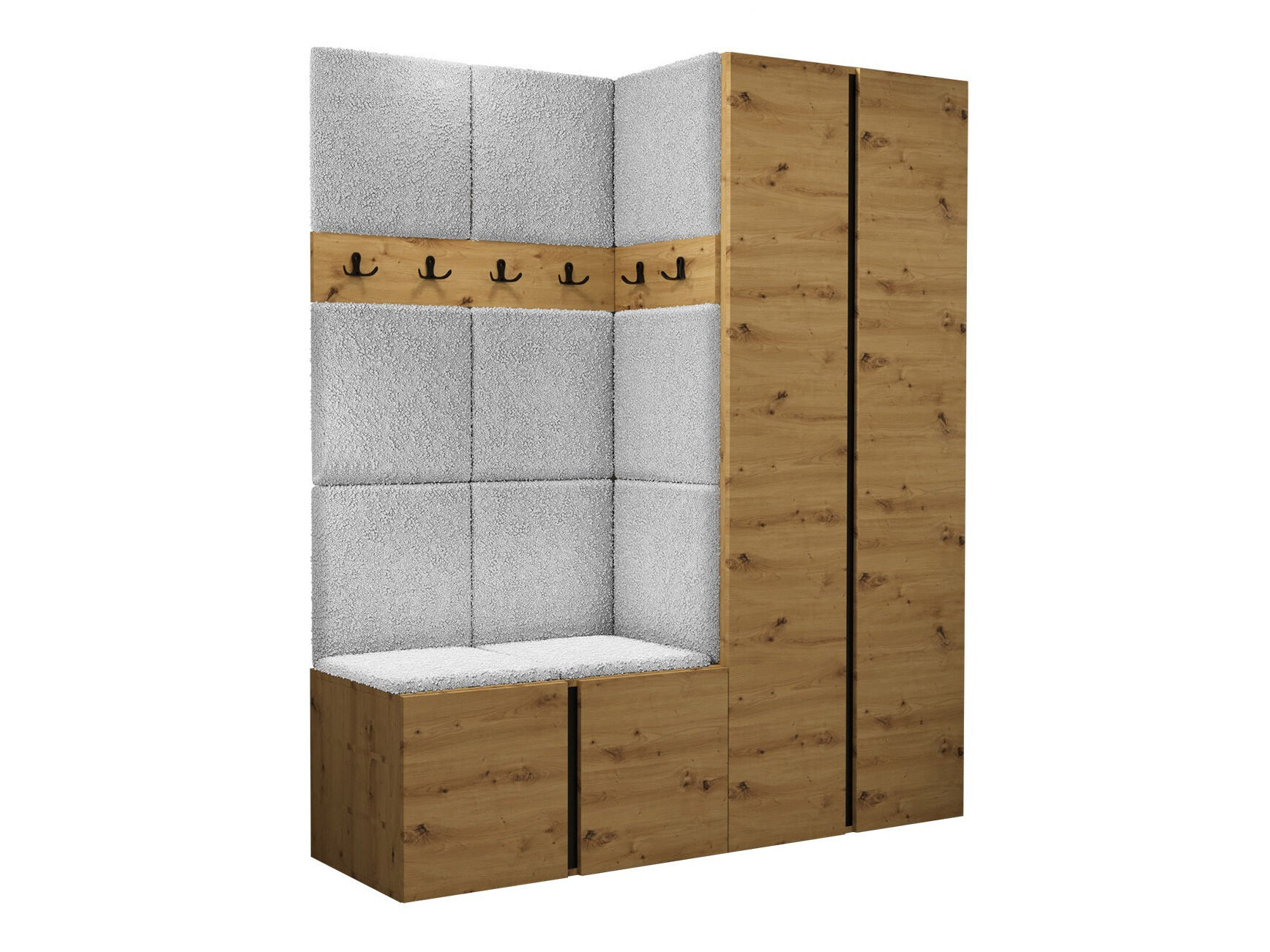 Komplet za predsobo Pinis III (Artisan hrast)