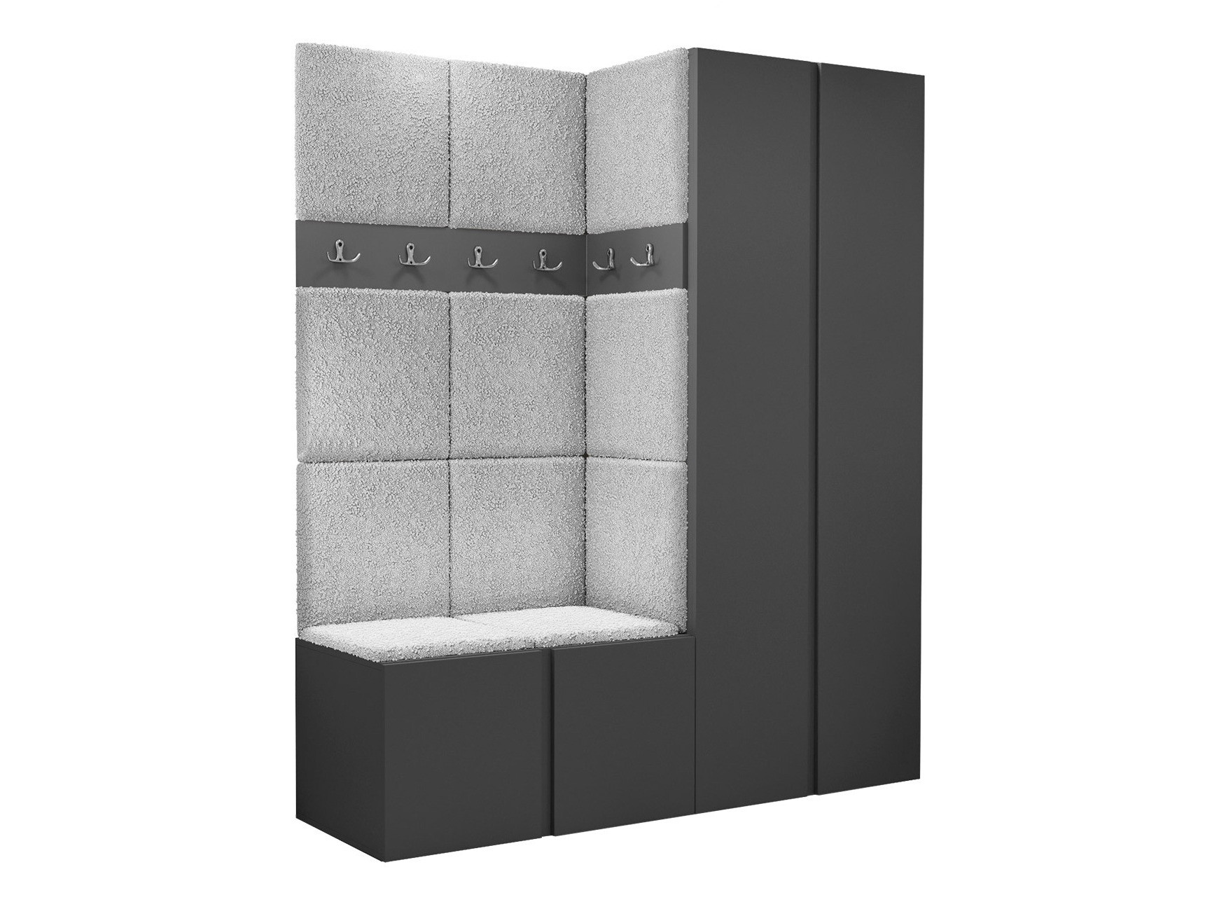 Komplet za predsobo Pinis III (Grafit)