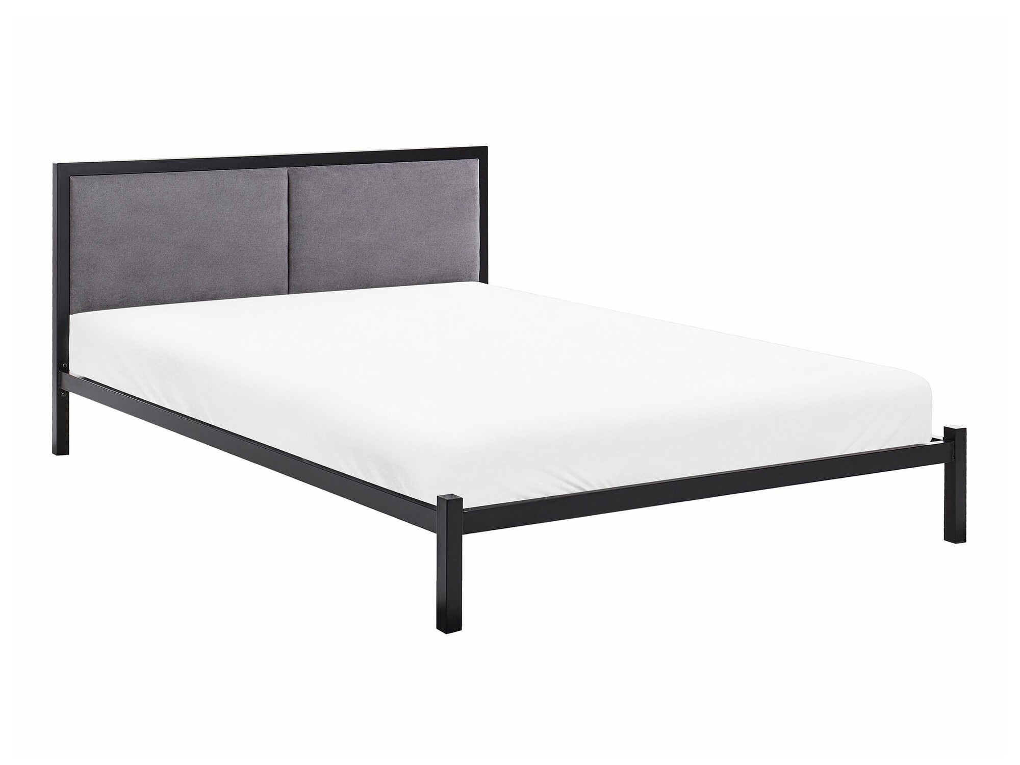 Postelja Berwyn 760 (Črna + Siva)