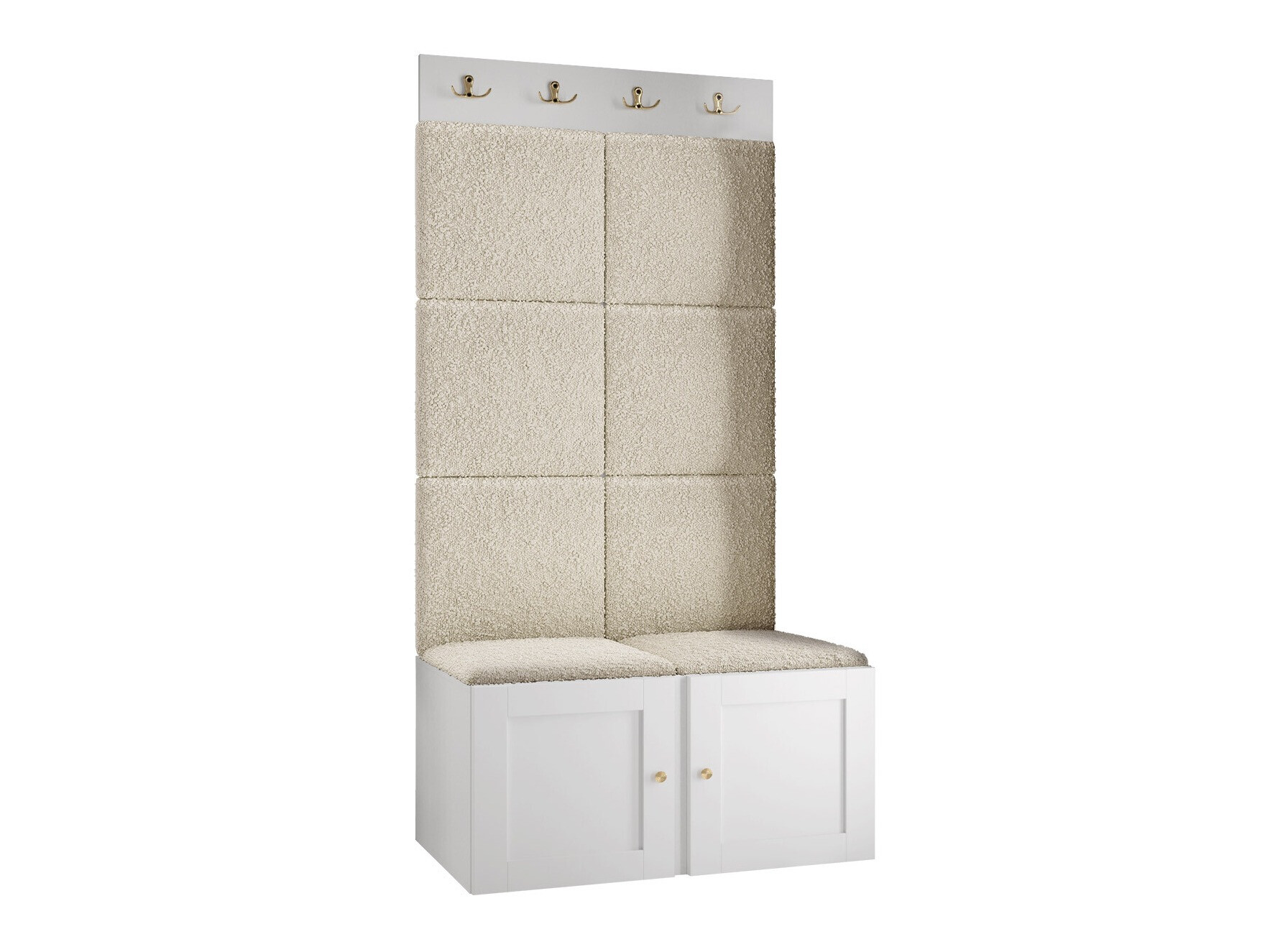 Komplet za predsobo Hartford 375 (Bela)