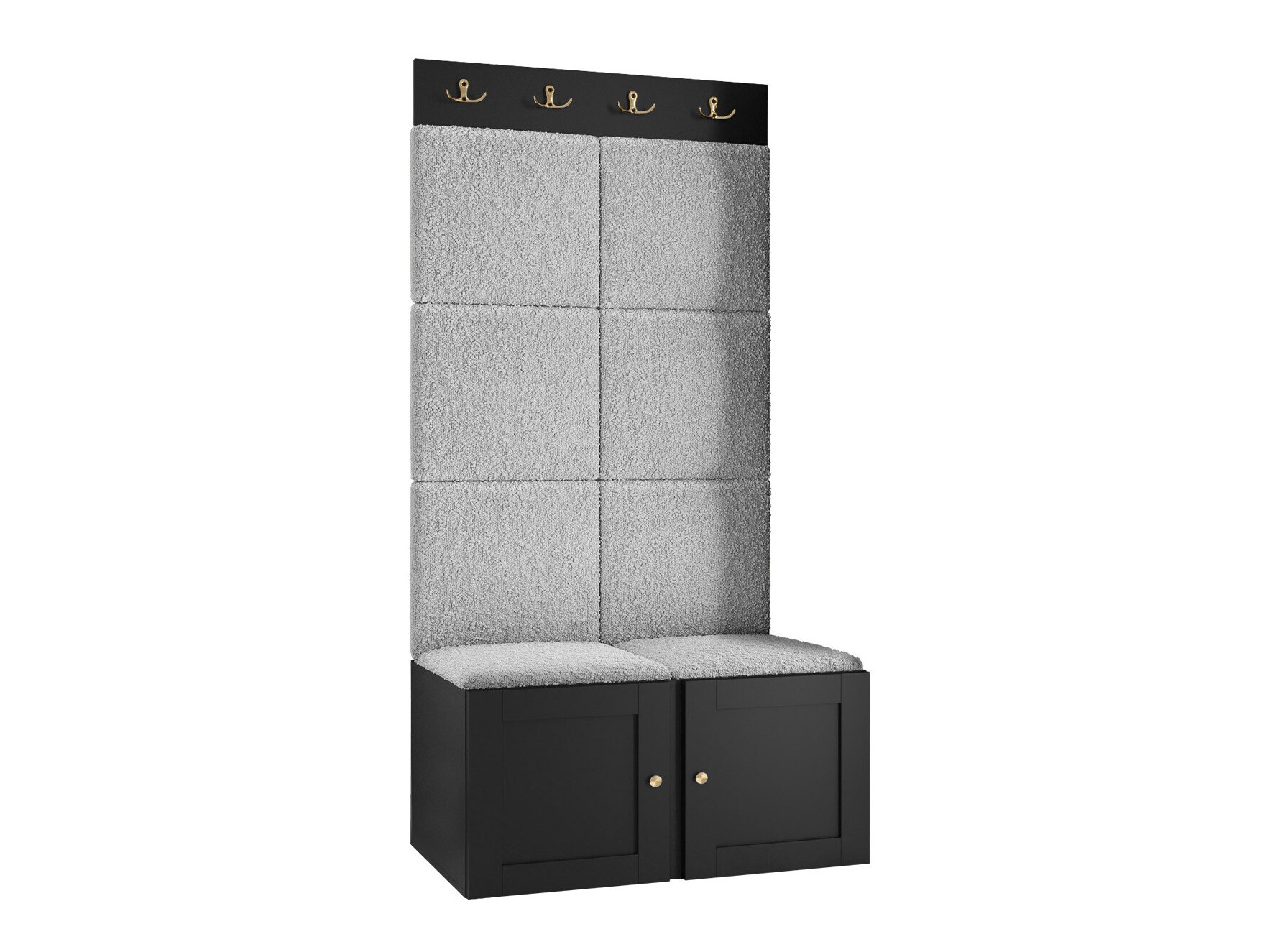 Komplet za predsobo Hartford 375 (Črna)