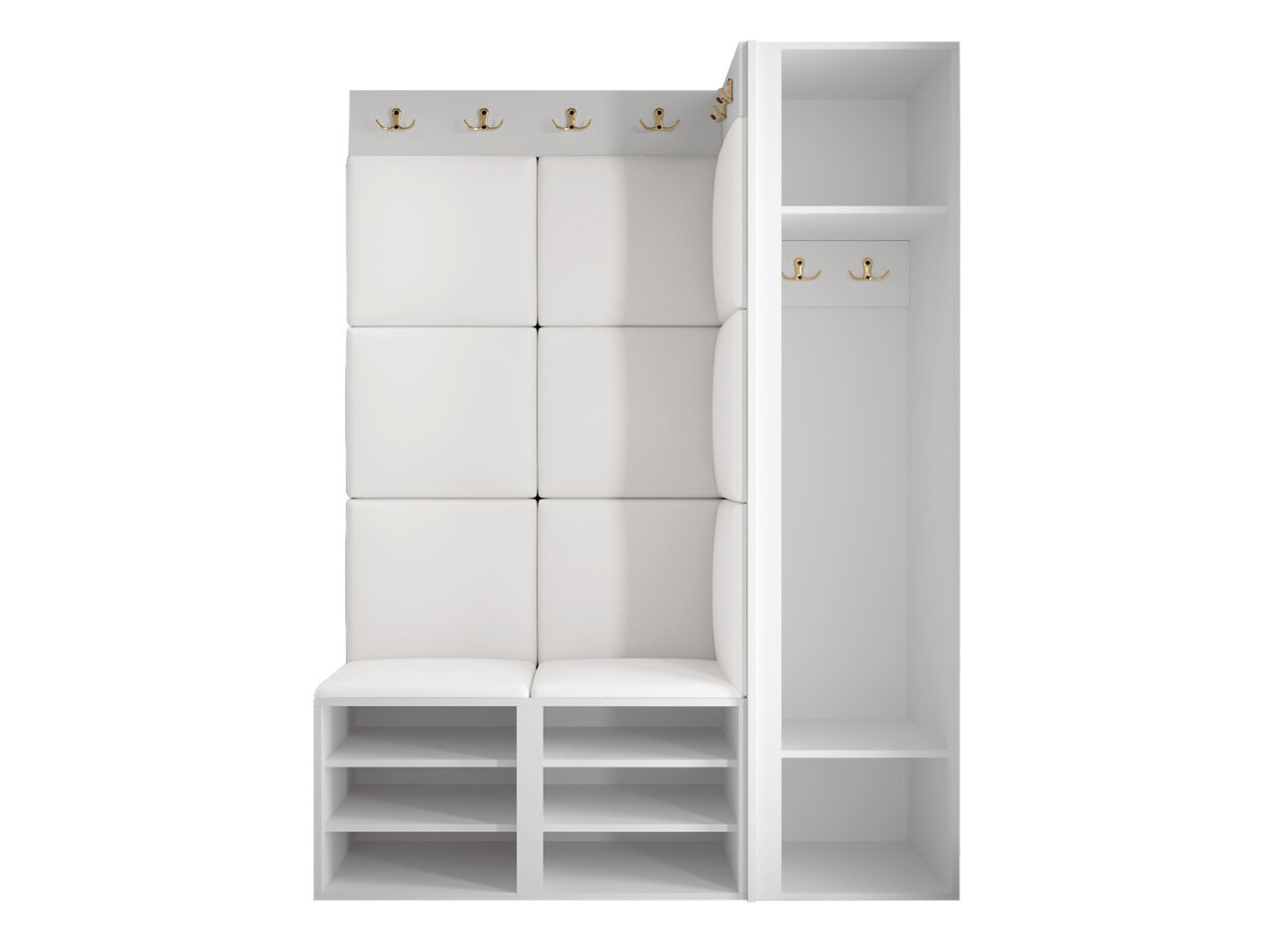 Komplet za predsobo Hartford 377 (Bela)