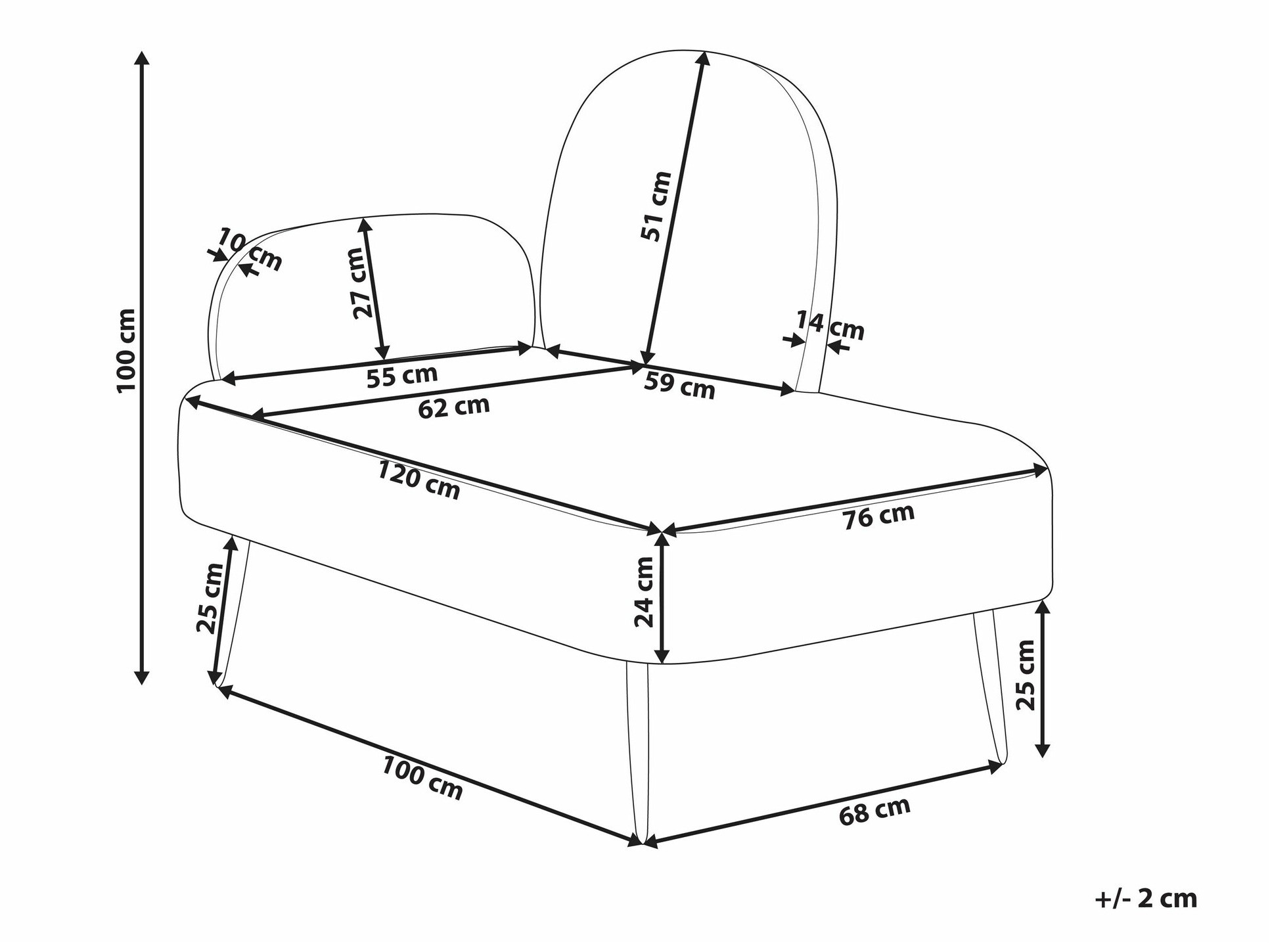 Počivalnik Berwyn 1729 (Bela + Rjava)