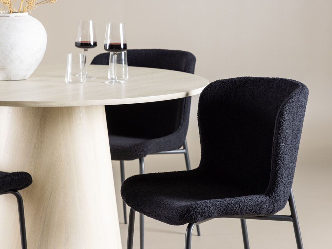 Jedilniški komplet Dallas 4554 (Črna)